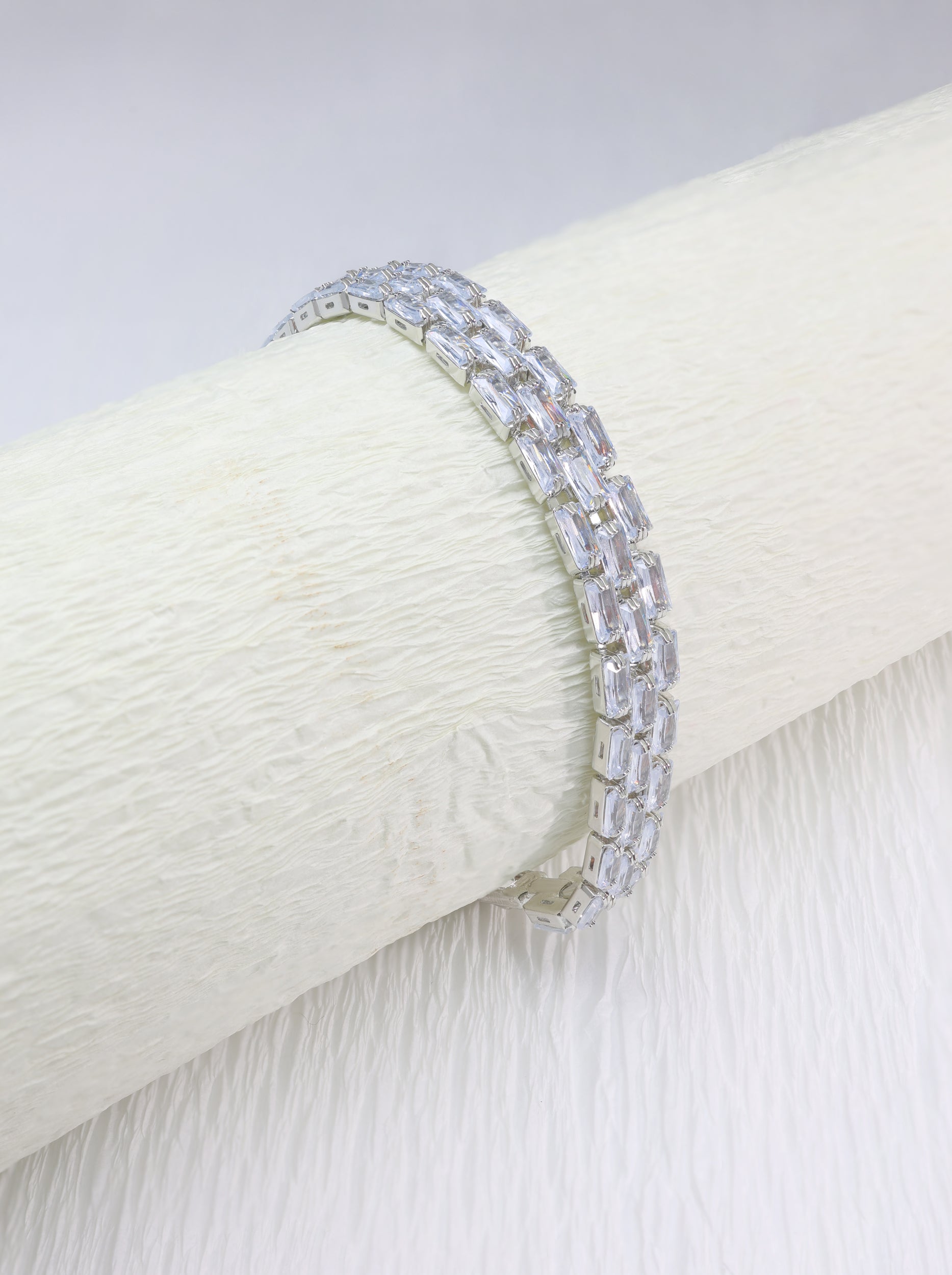 Triple Line Sterling Silver Bracelet | Flawnt Jewelry