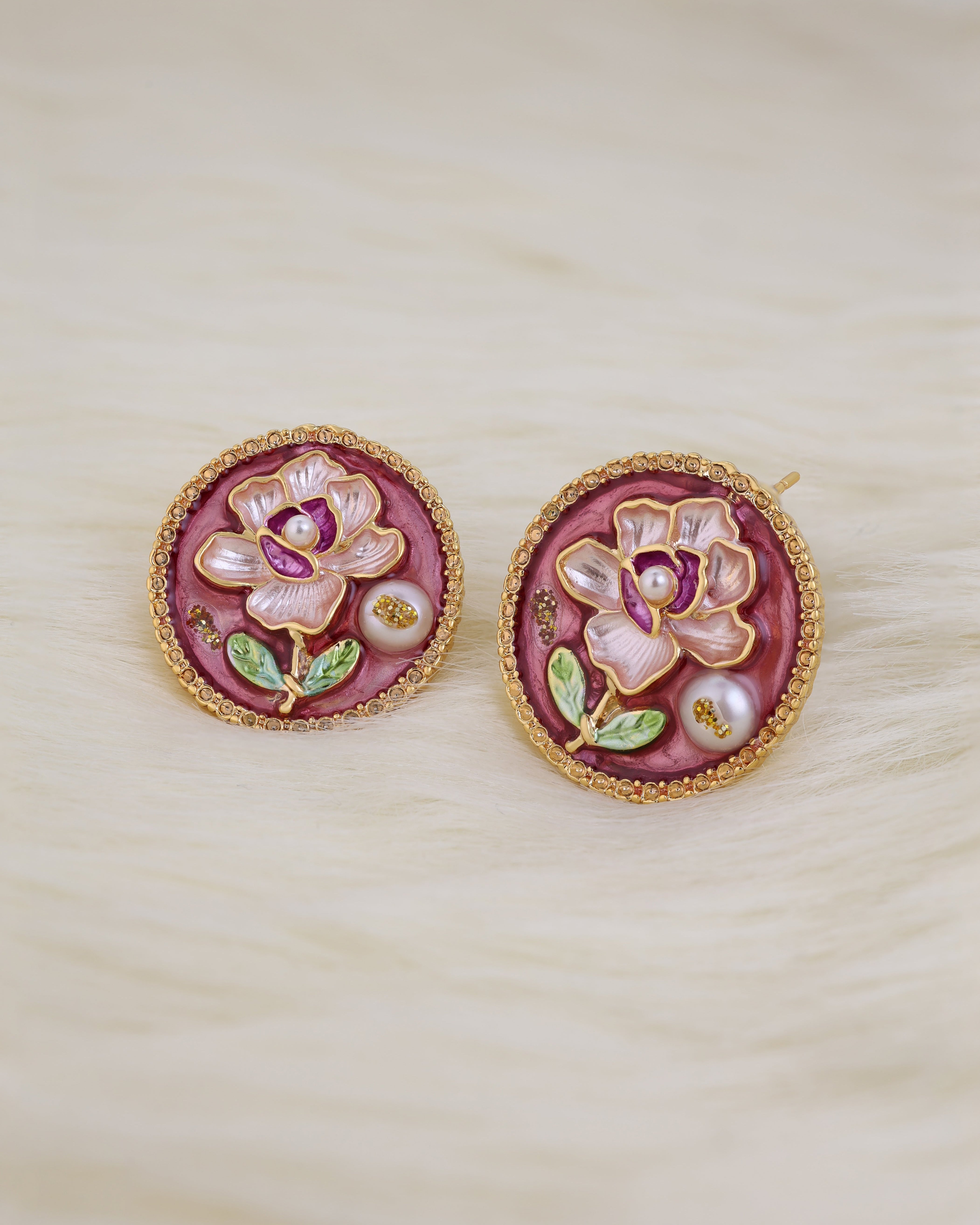 Blackcurrent Circle Pendant Set