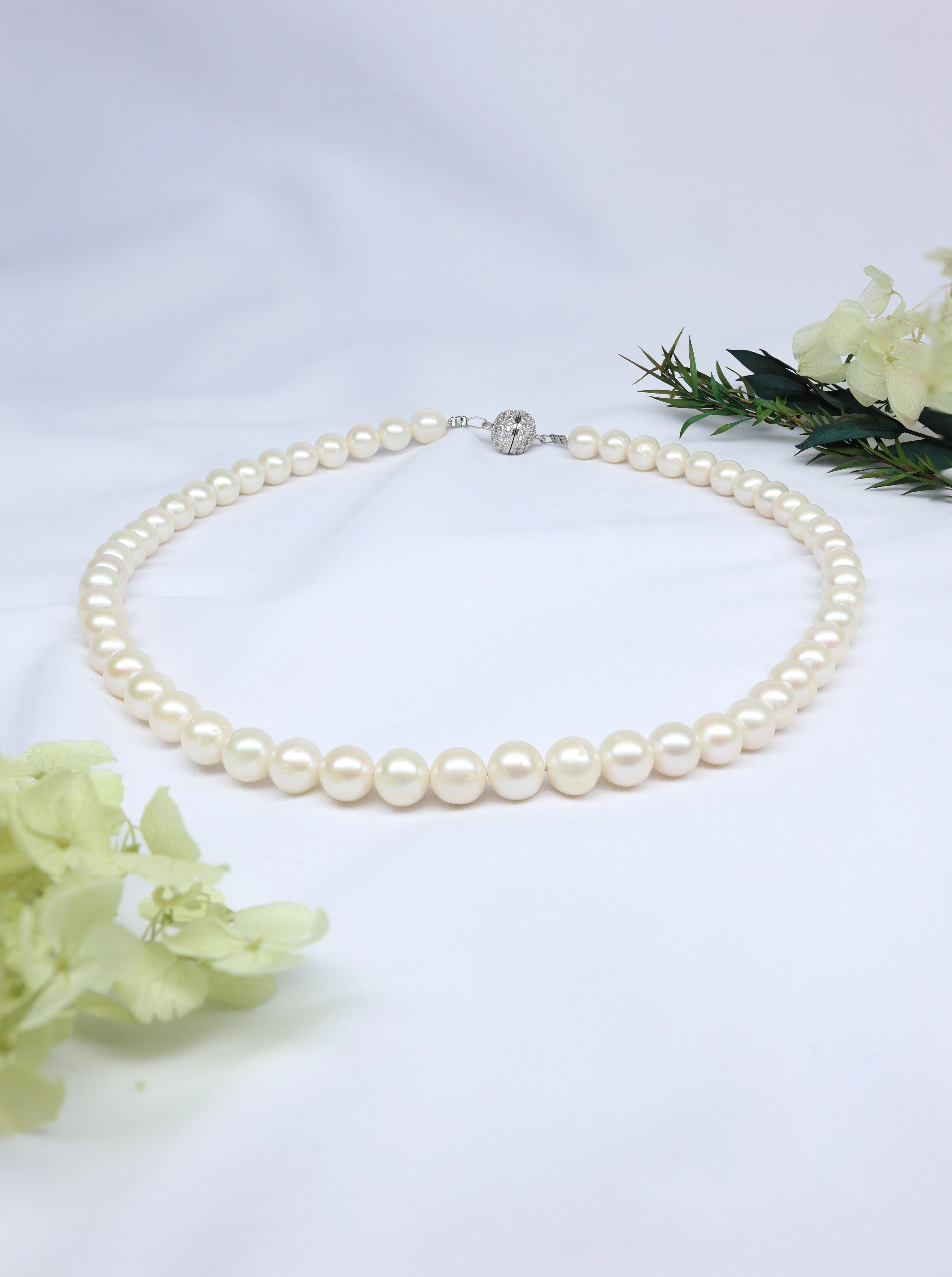 Round Pearl Necklace