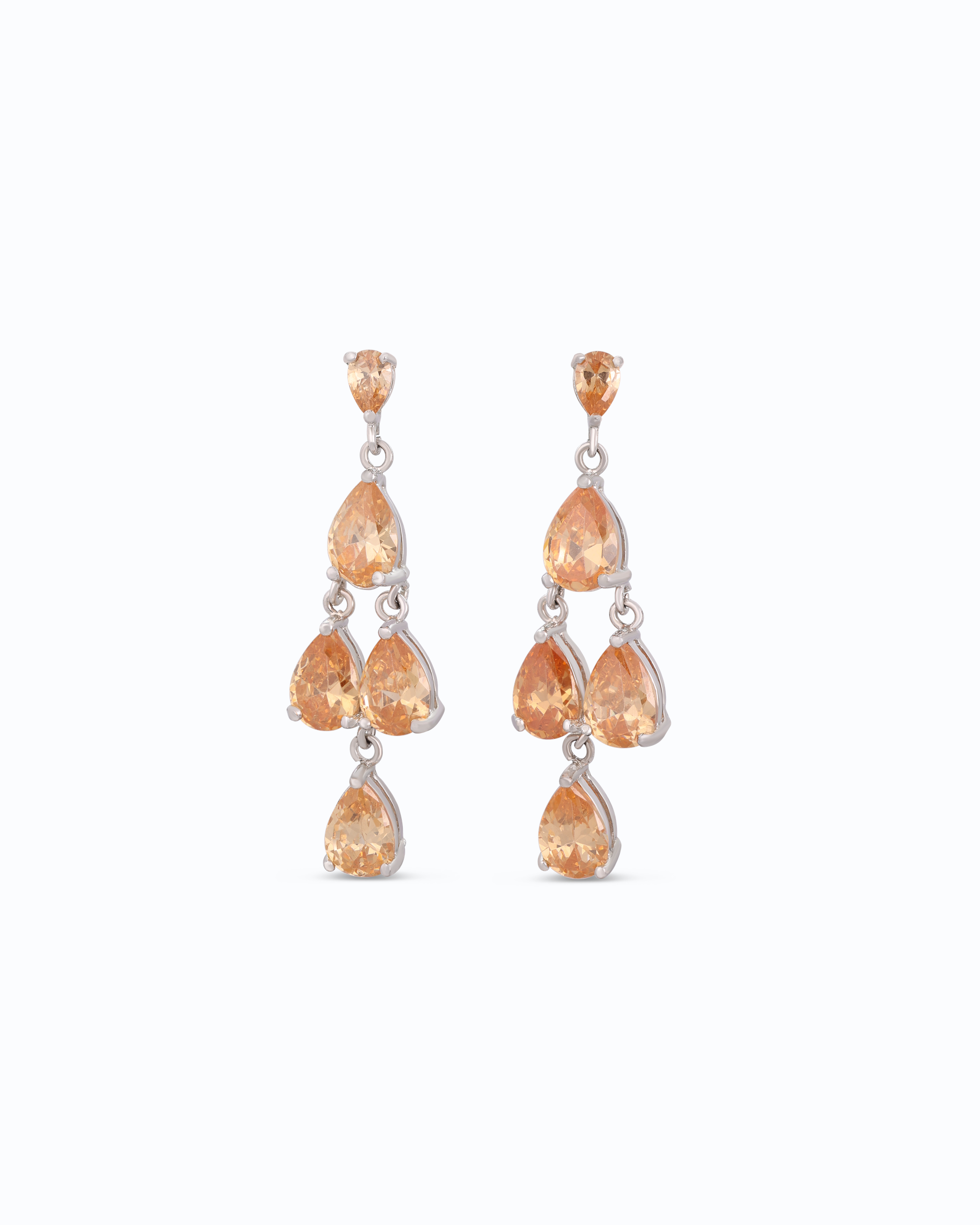 Amber Rhinestones Dangles | Flawnt
