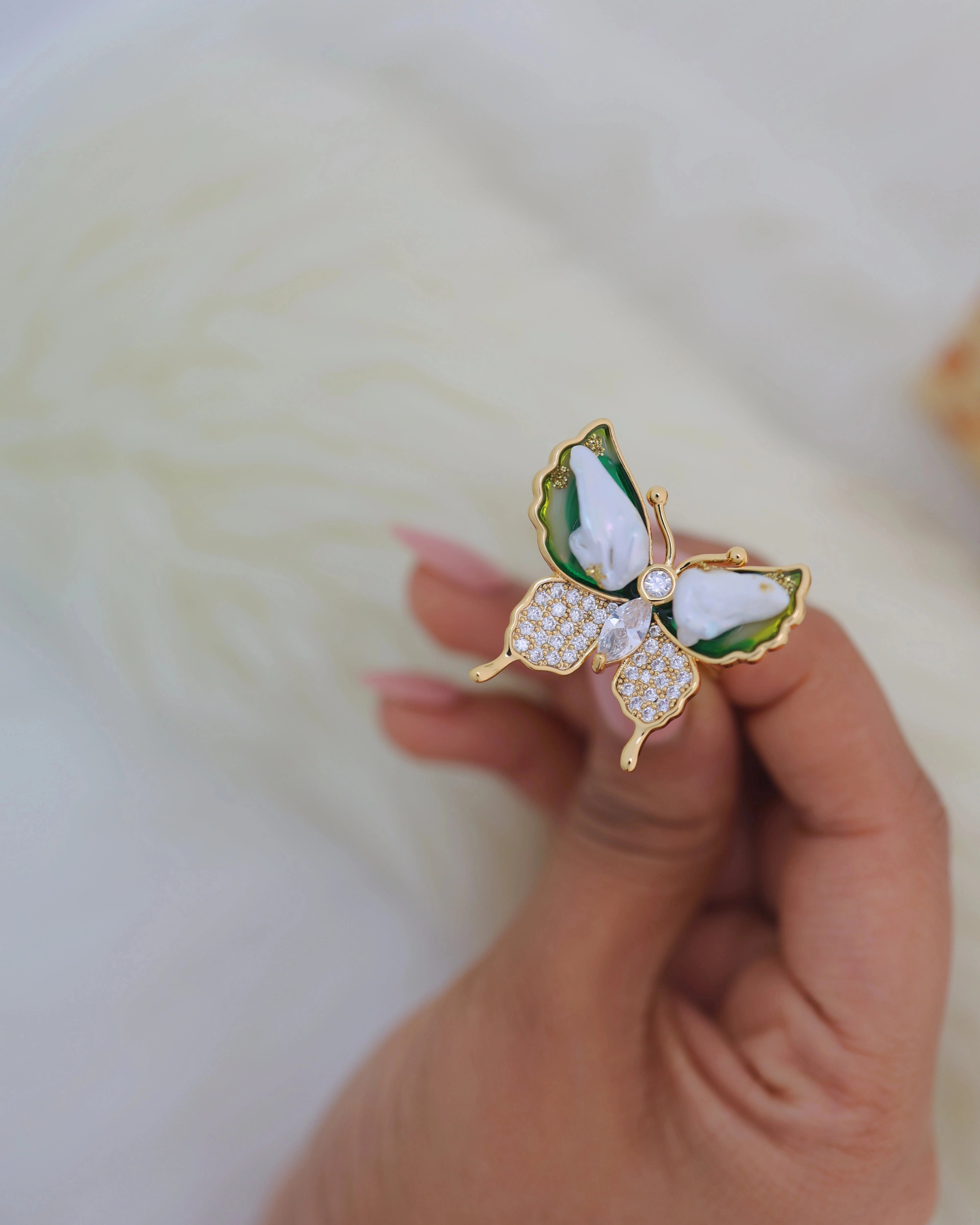 Cocktail Butterfly Ring