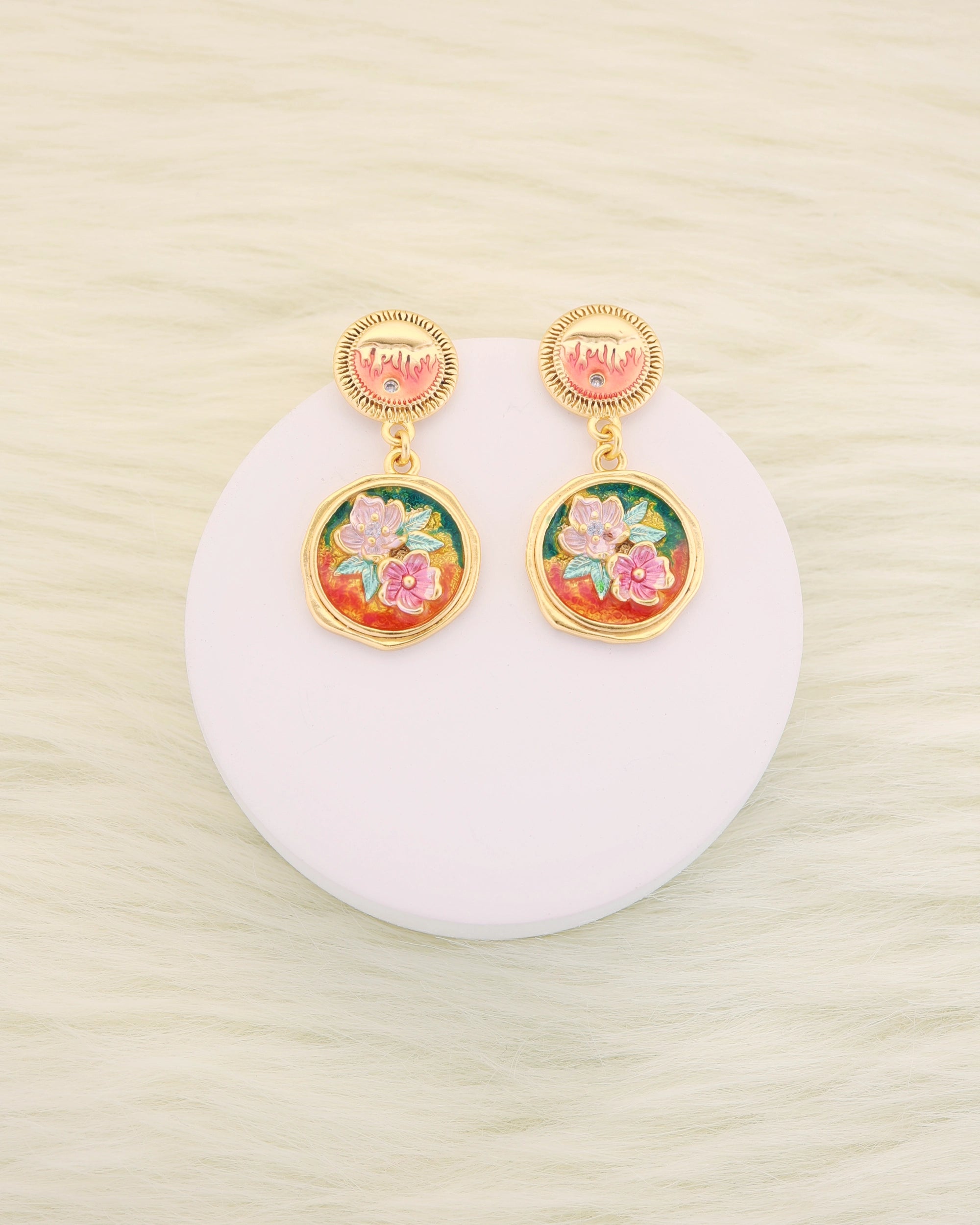 Jardin Monet Painting Ear Dangle