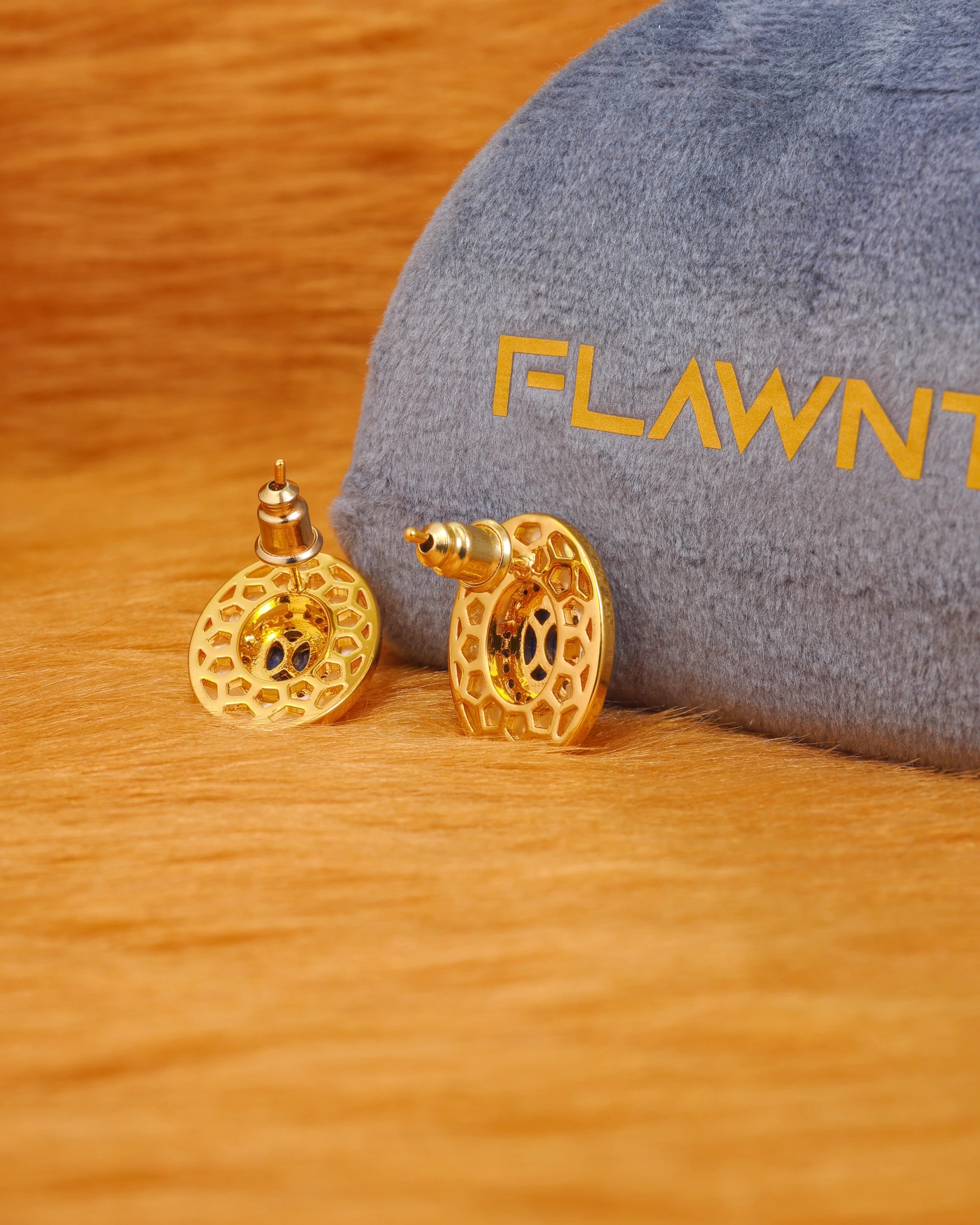 Lapis Lazuli Ear Studs