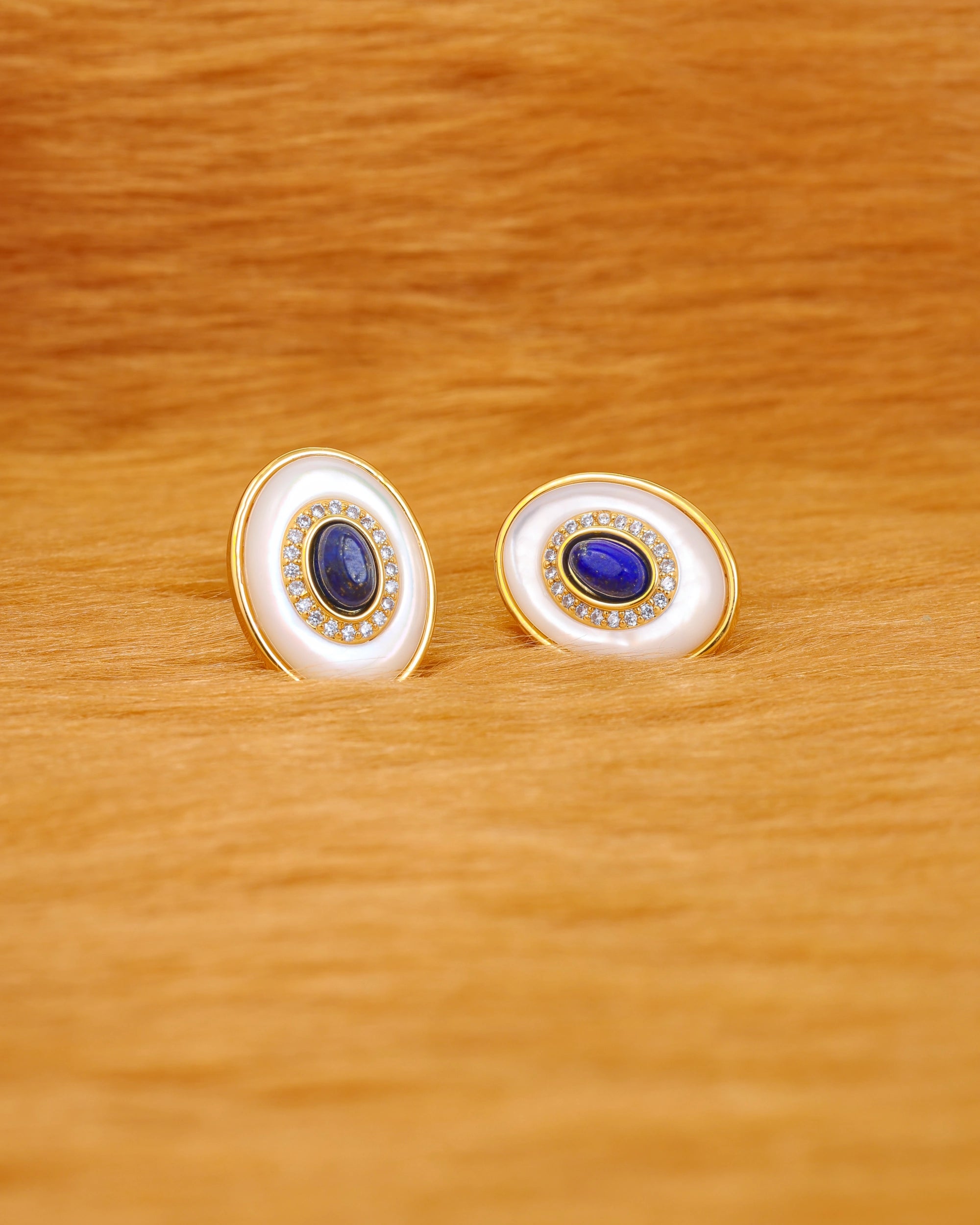 Lapis Lazuli Ear Studs