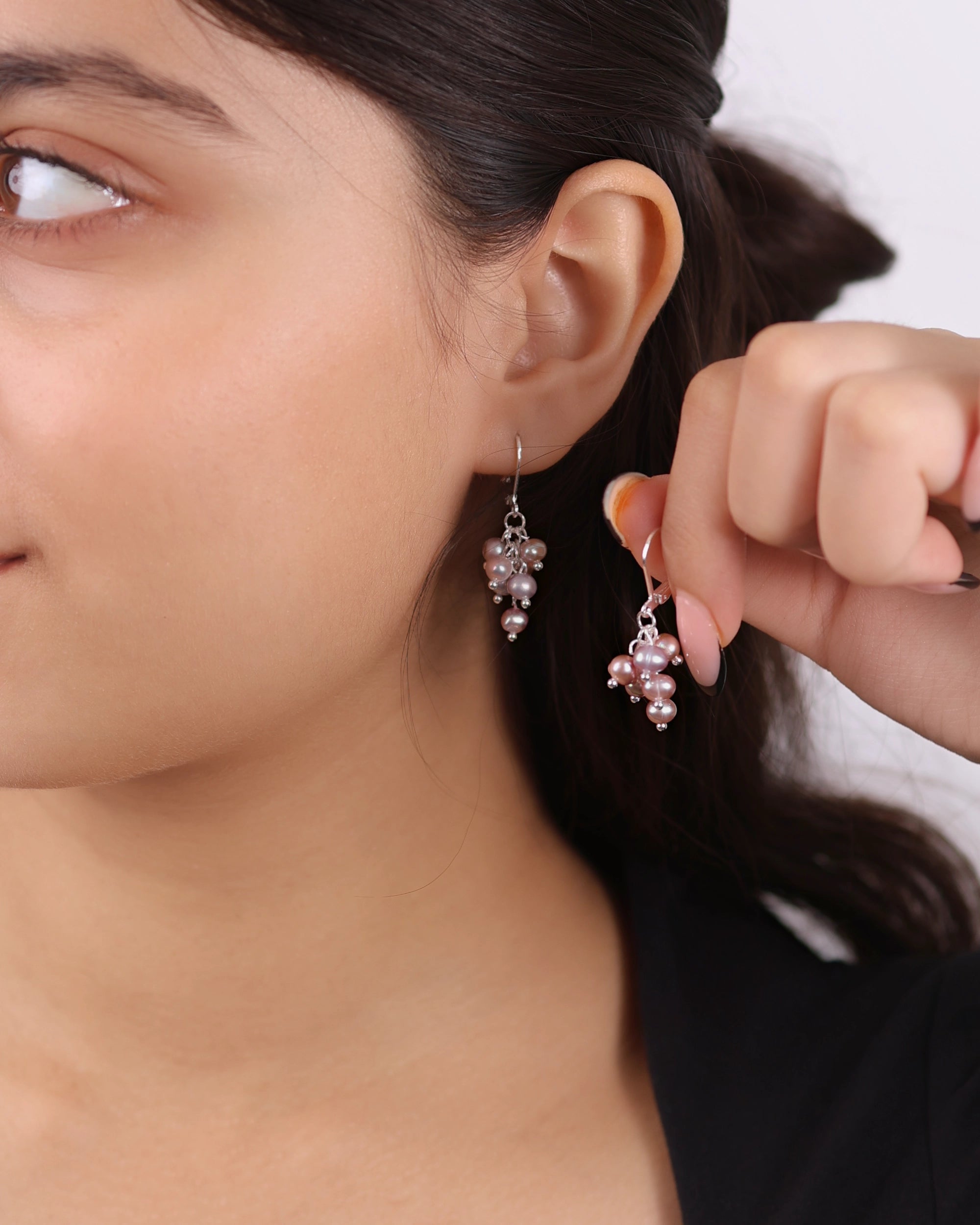 Mini Pearl Grapes Dangle (Purple)