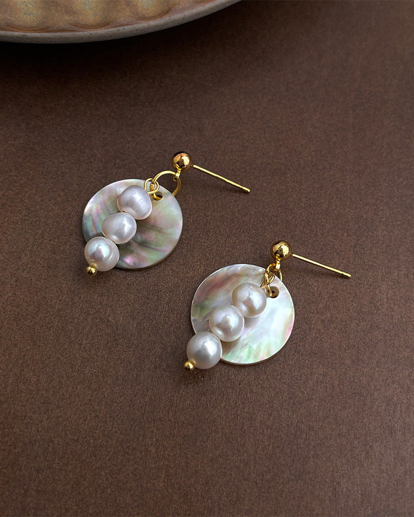 Nacre Cascade Pearl Drop Earrings