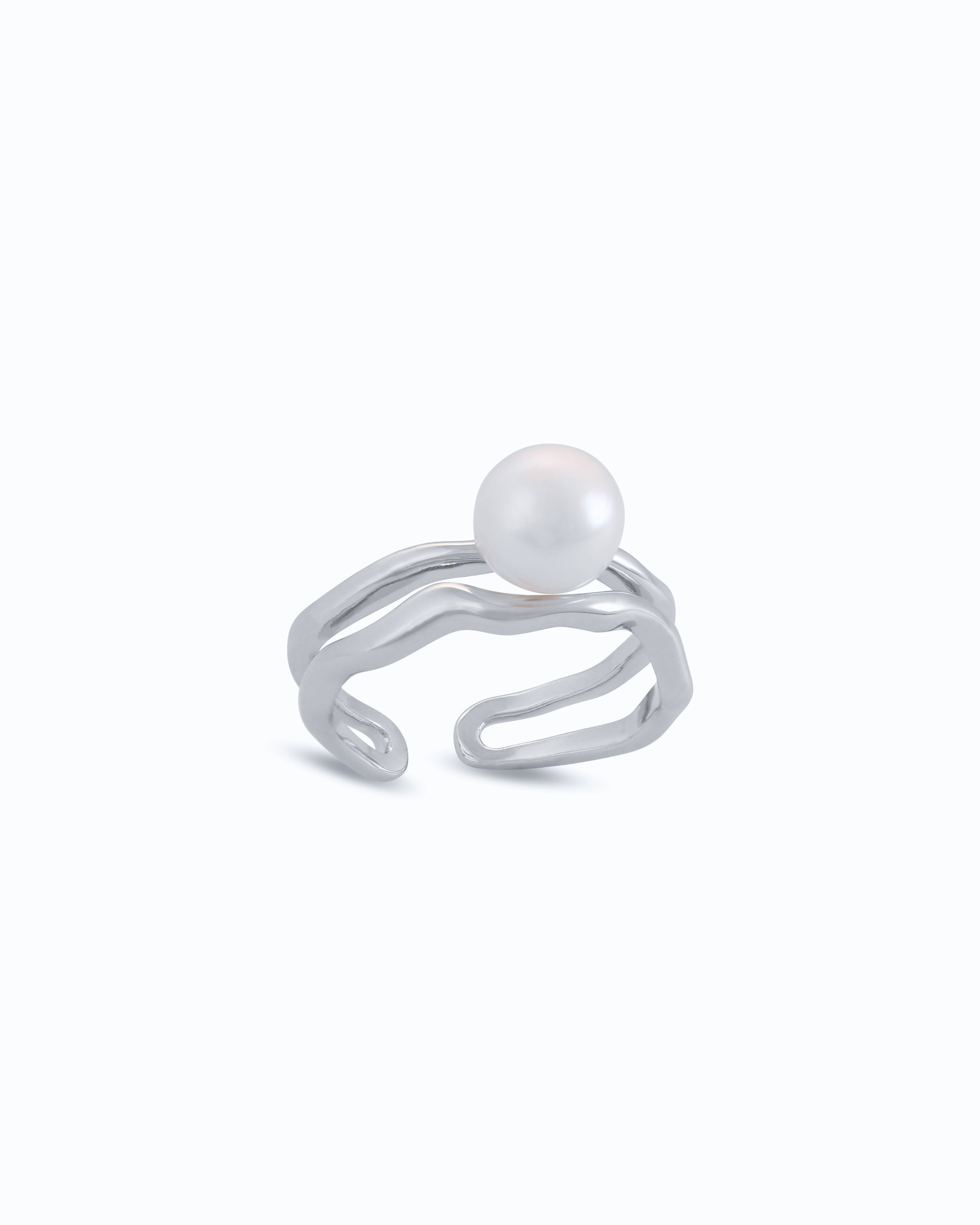 Pearl on Double Ring