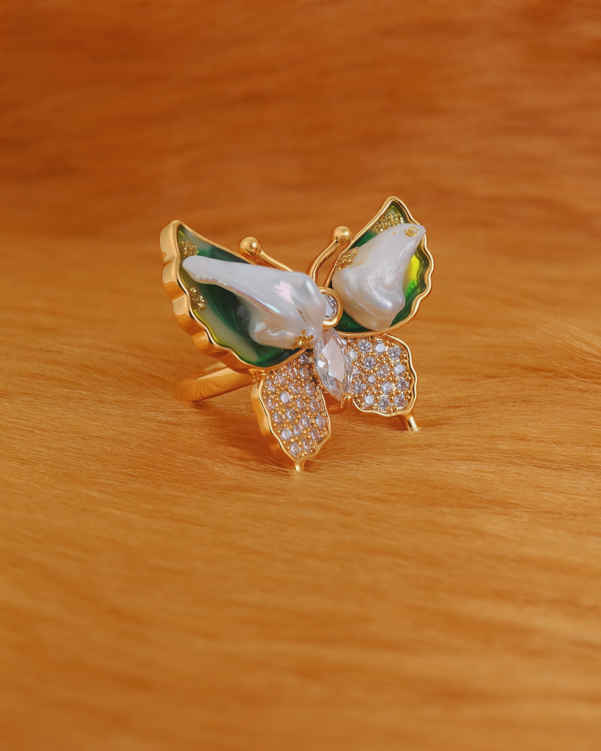 Cocktail Butterfly Ring