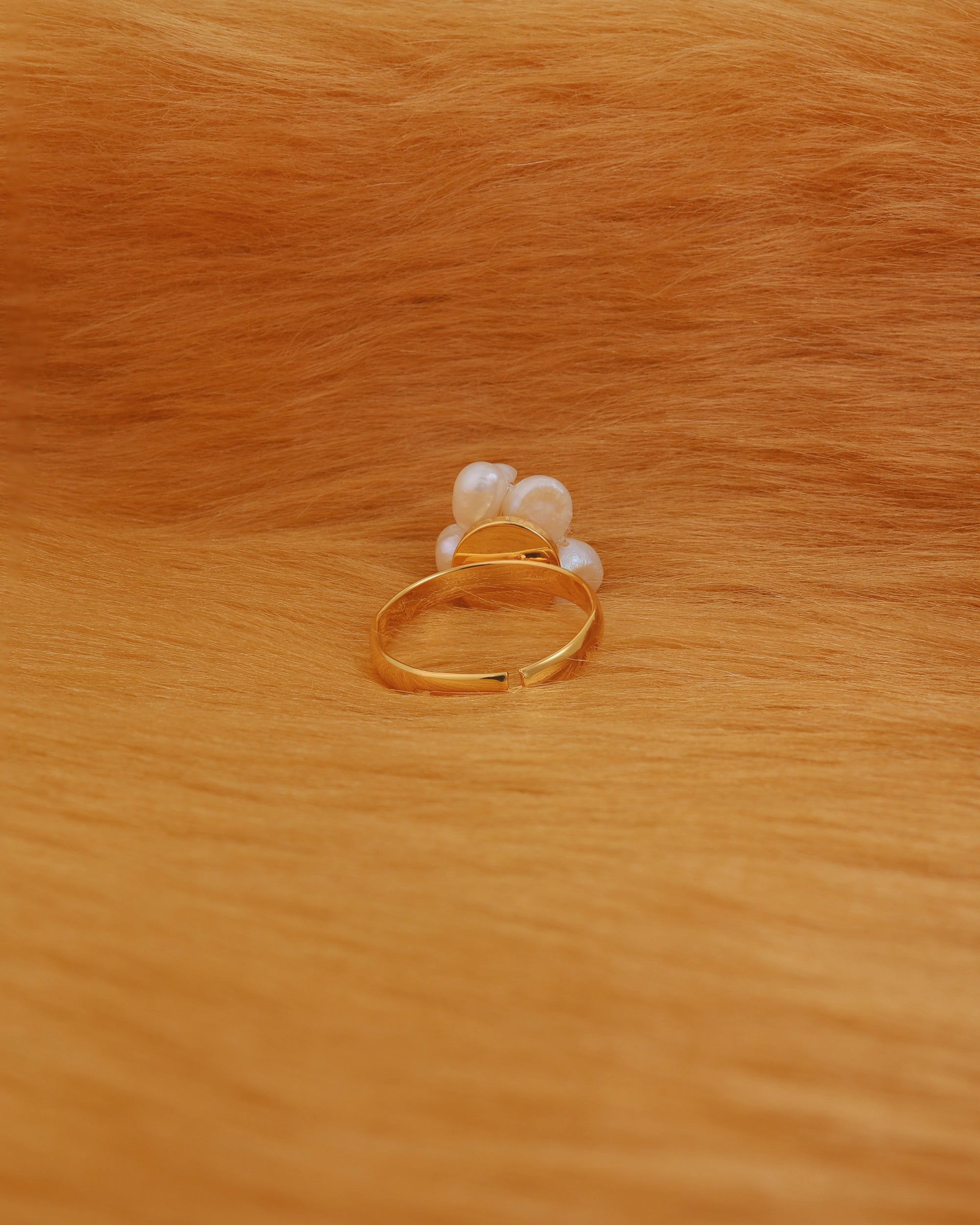 Handmade Pearl Flower Ring