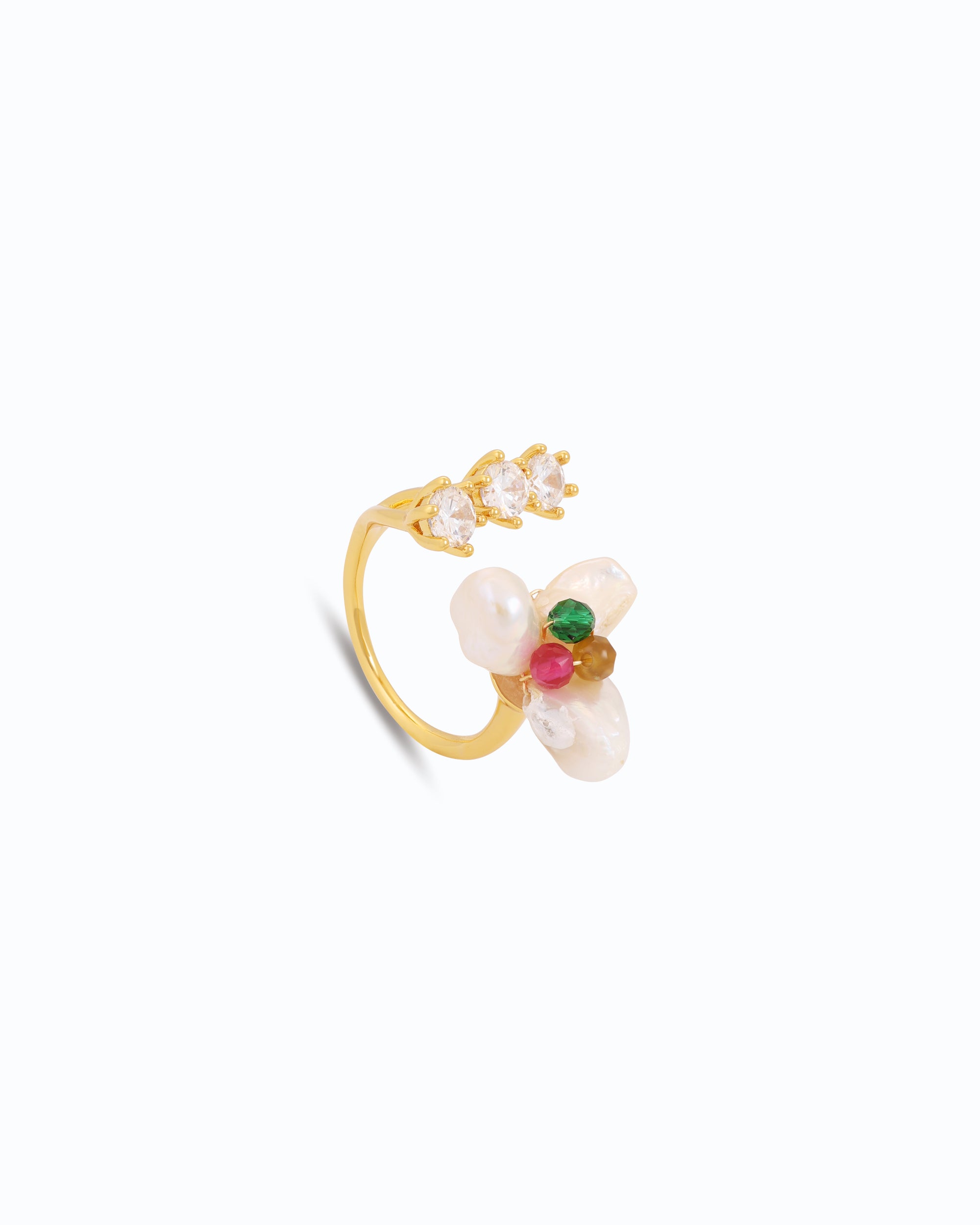 Pearl bouquet with Zircon