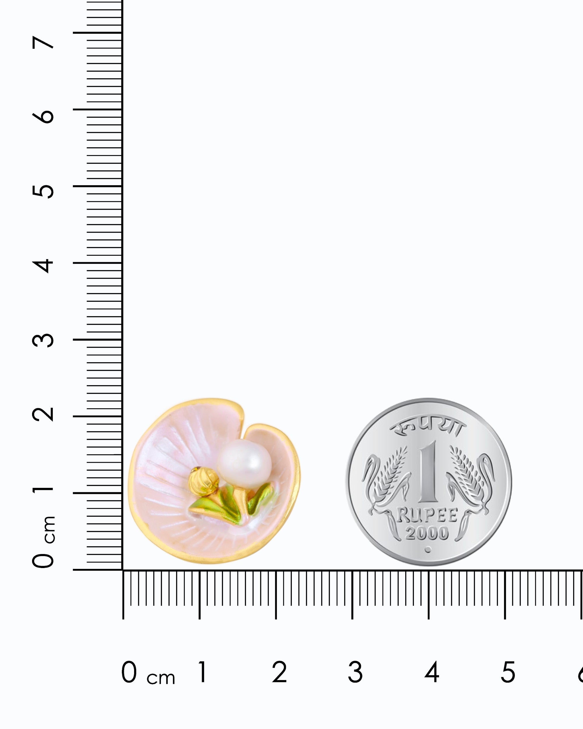 Nestled Pearl in Pink Shell Ear Studs