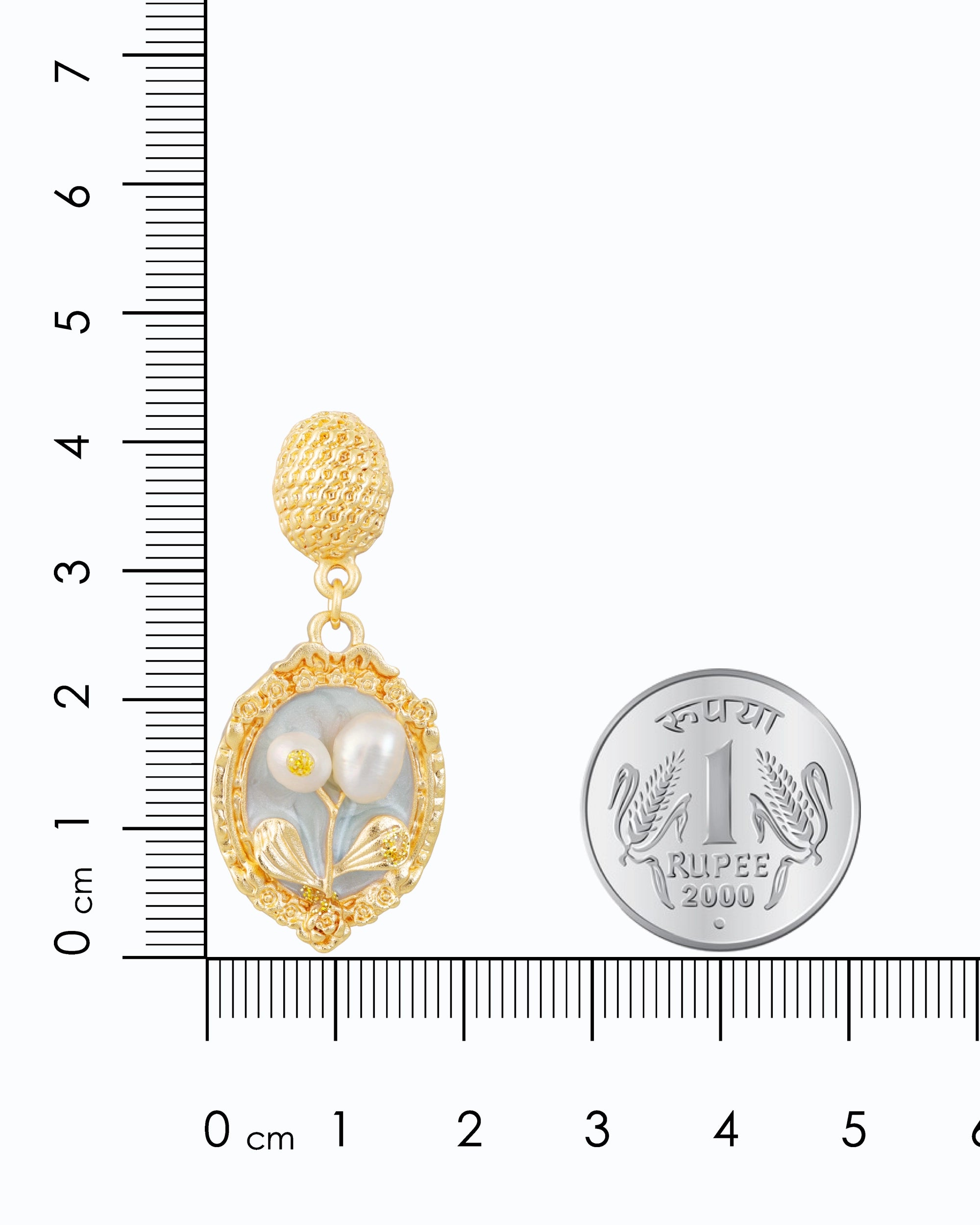 Renaissance Light Blue Pearl Dangle