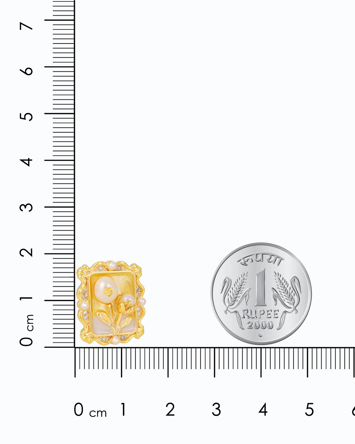 Golden Promise Pearl Ear Studs