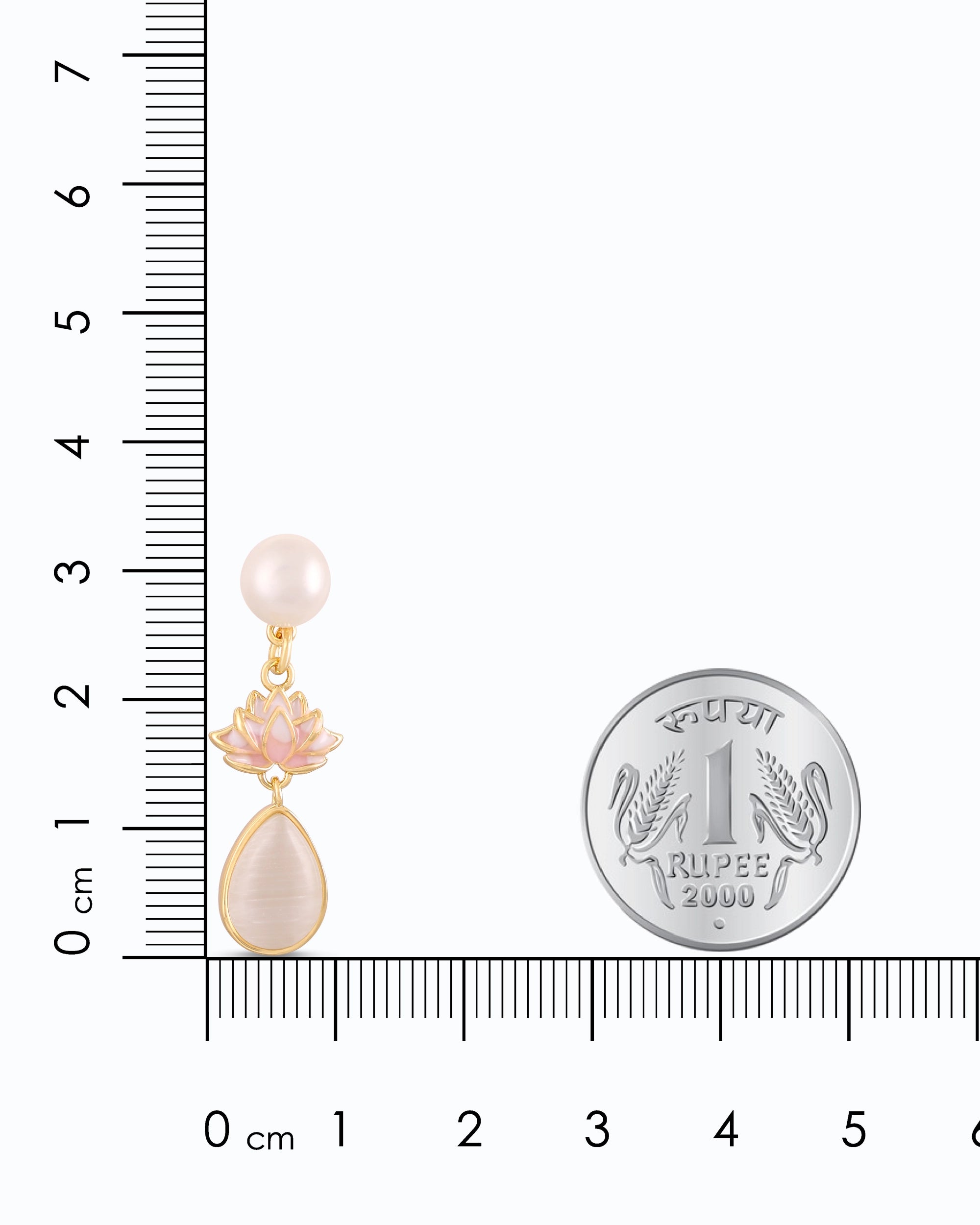 The White Lotus Pearl Dangle