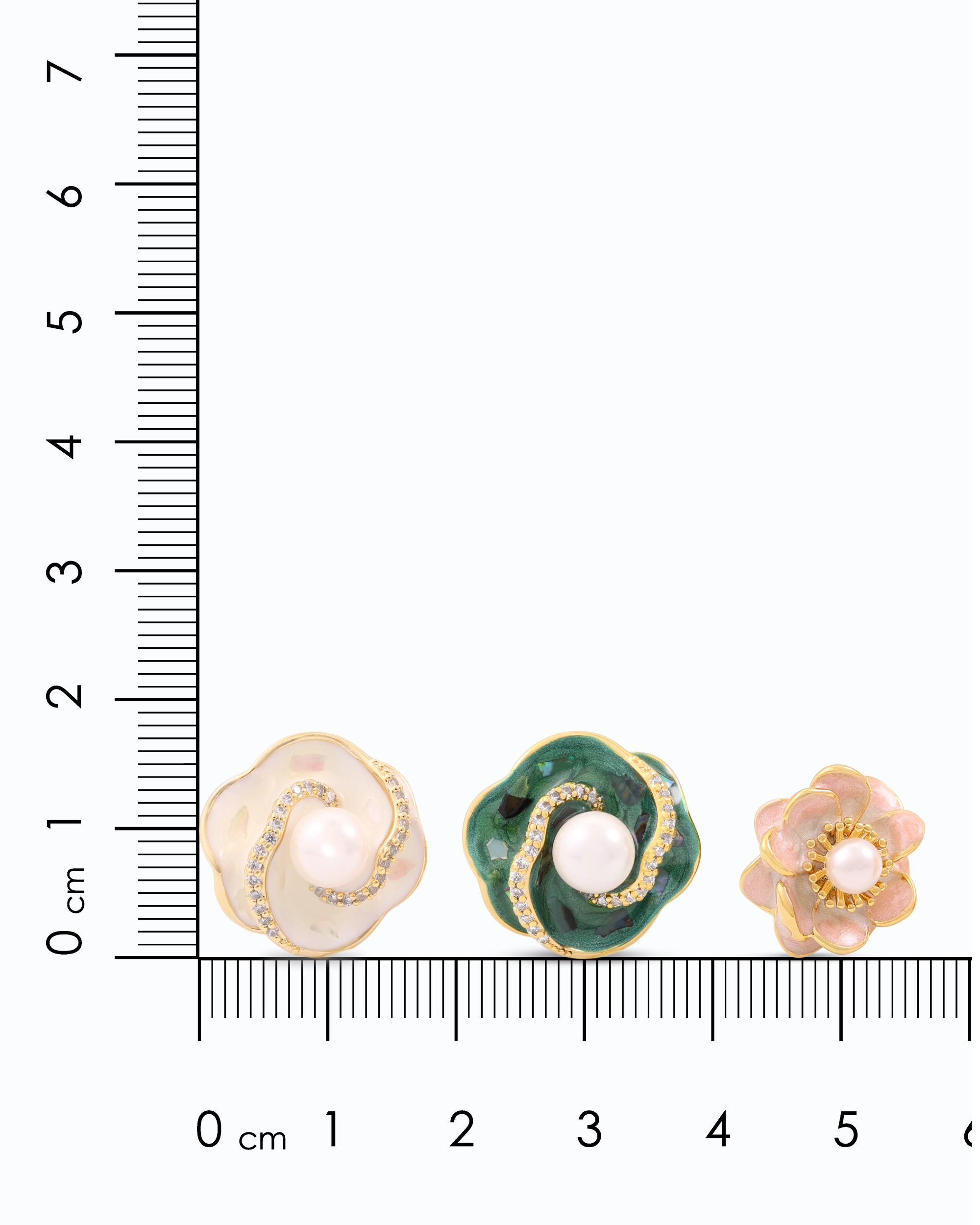 Terrazzo Pearl Ear Studs (Pack of 3)
