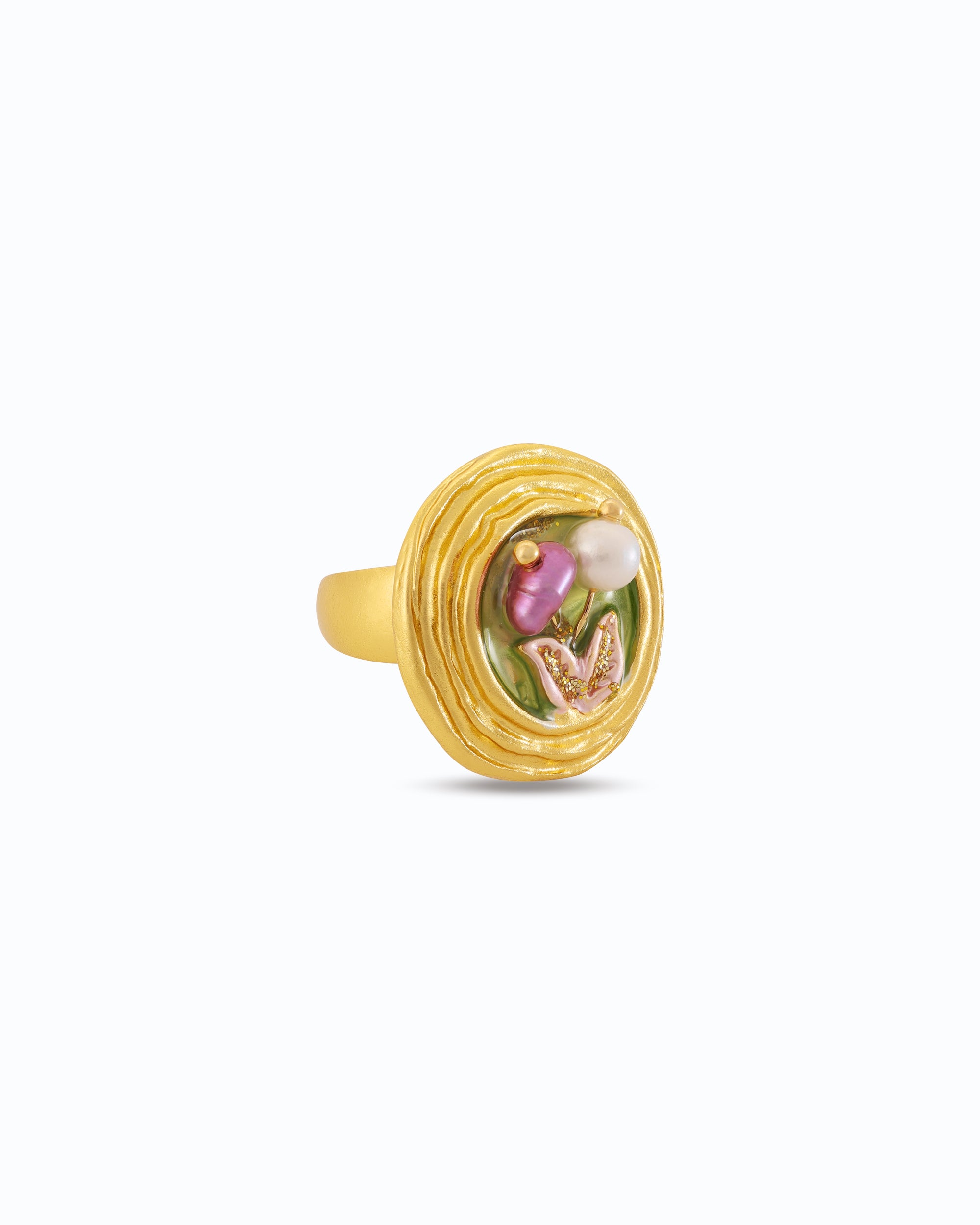 Vintage Pearl Adjustable Ring | Flawnt Jewelry