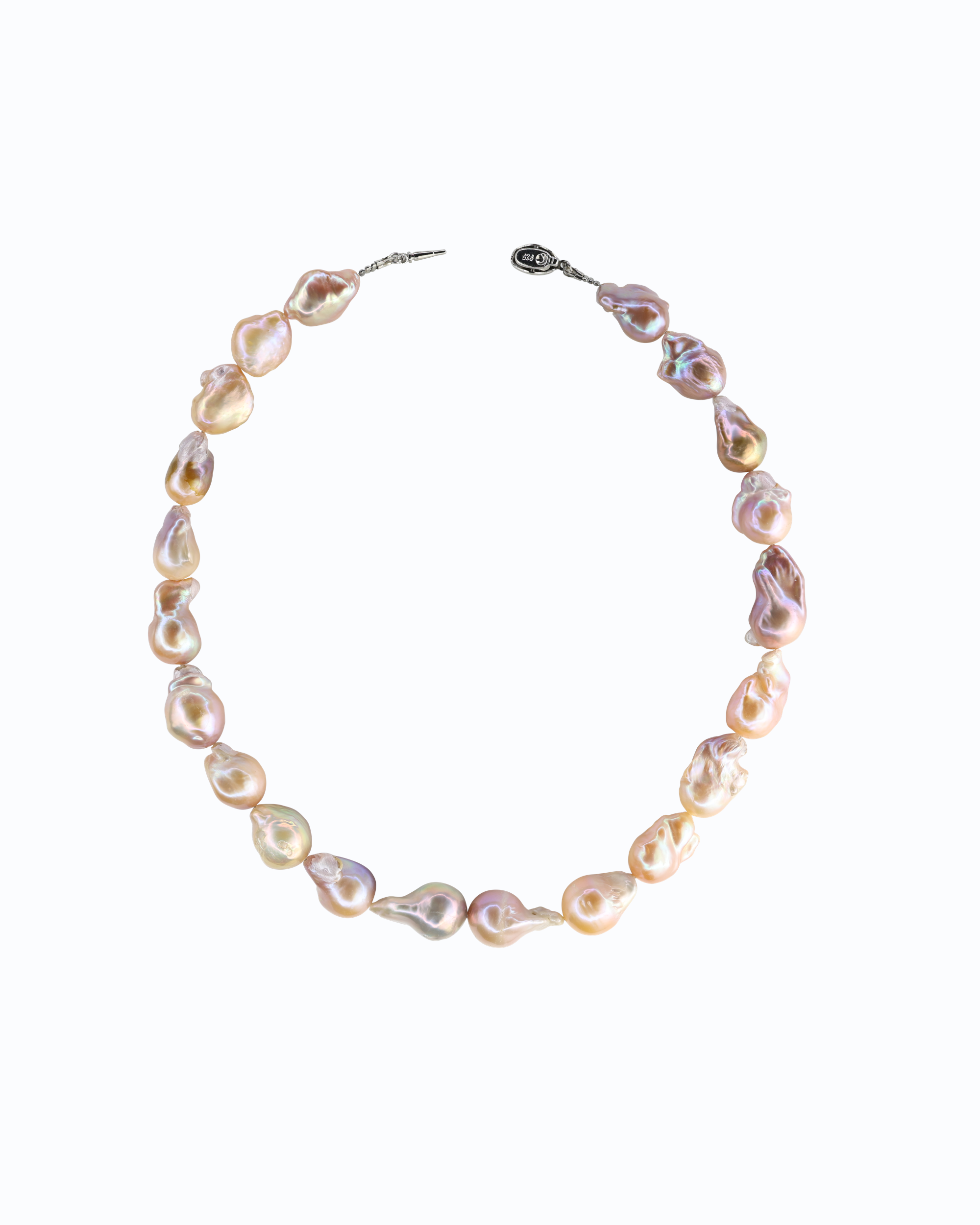 Baroque Pearls Necklace (Pearl Pink)