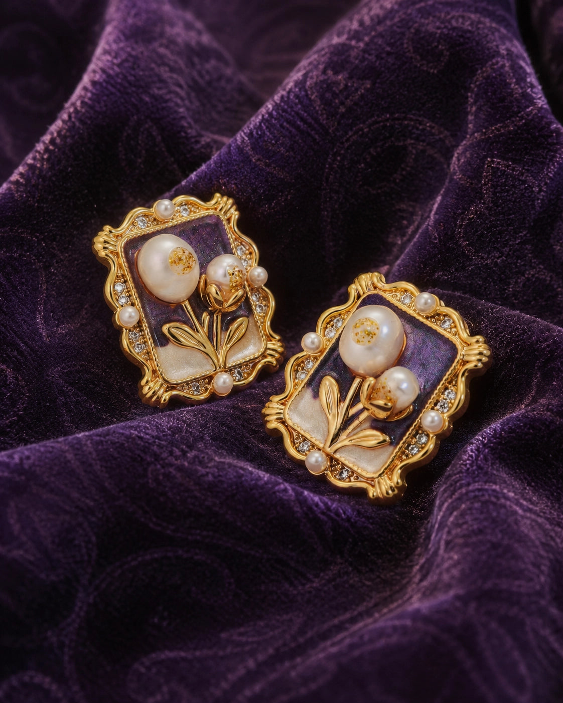 Blooming Promise Pearl Ear Studs