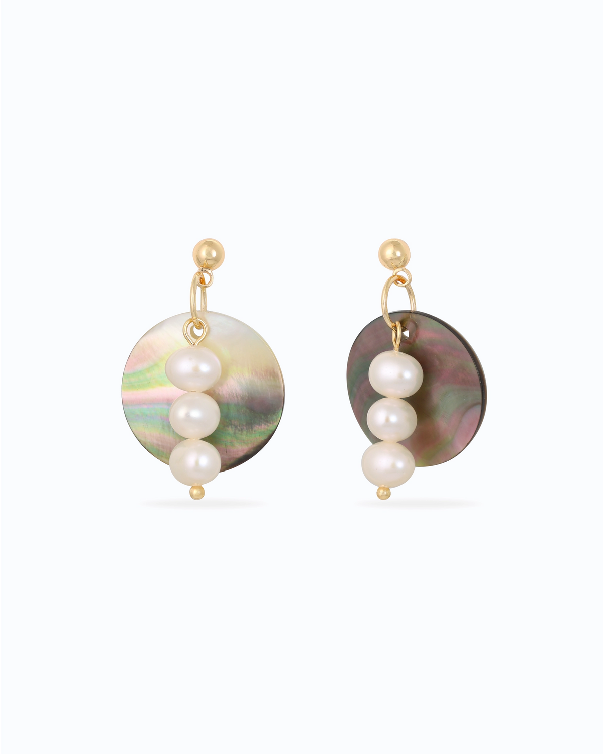 Nacre Cascade Pearl Drop Earrings