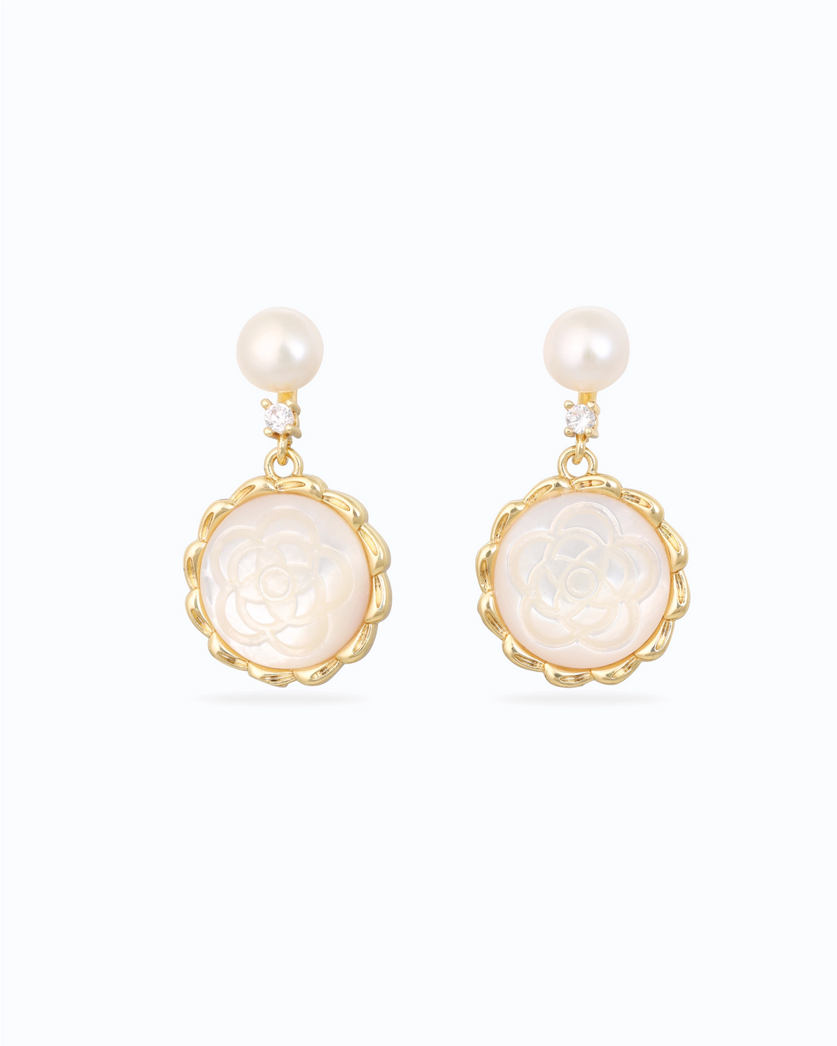 Floréa Mother-of-Pearl Drop Earrings