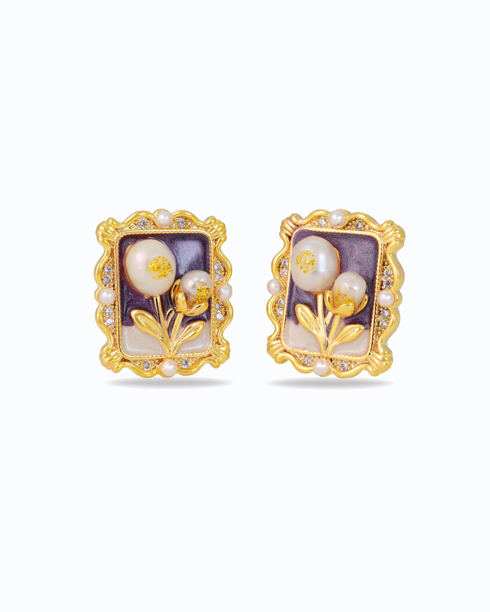 Blooming Promise Pearl Ear Studs