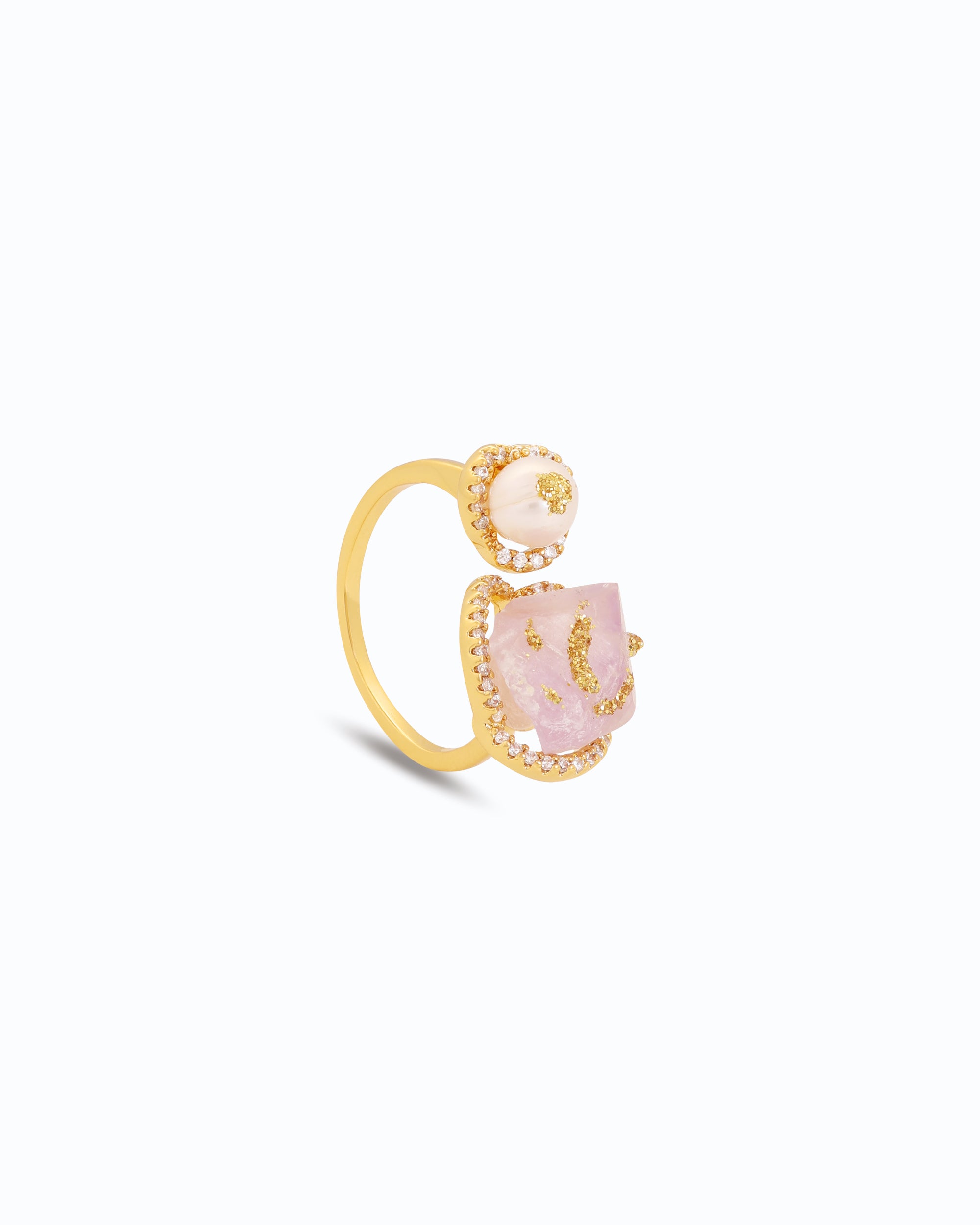 Amethyst Affair Ring - Unique Freshwater Pearl & Rare Jewelry
