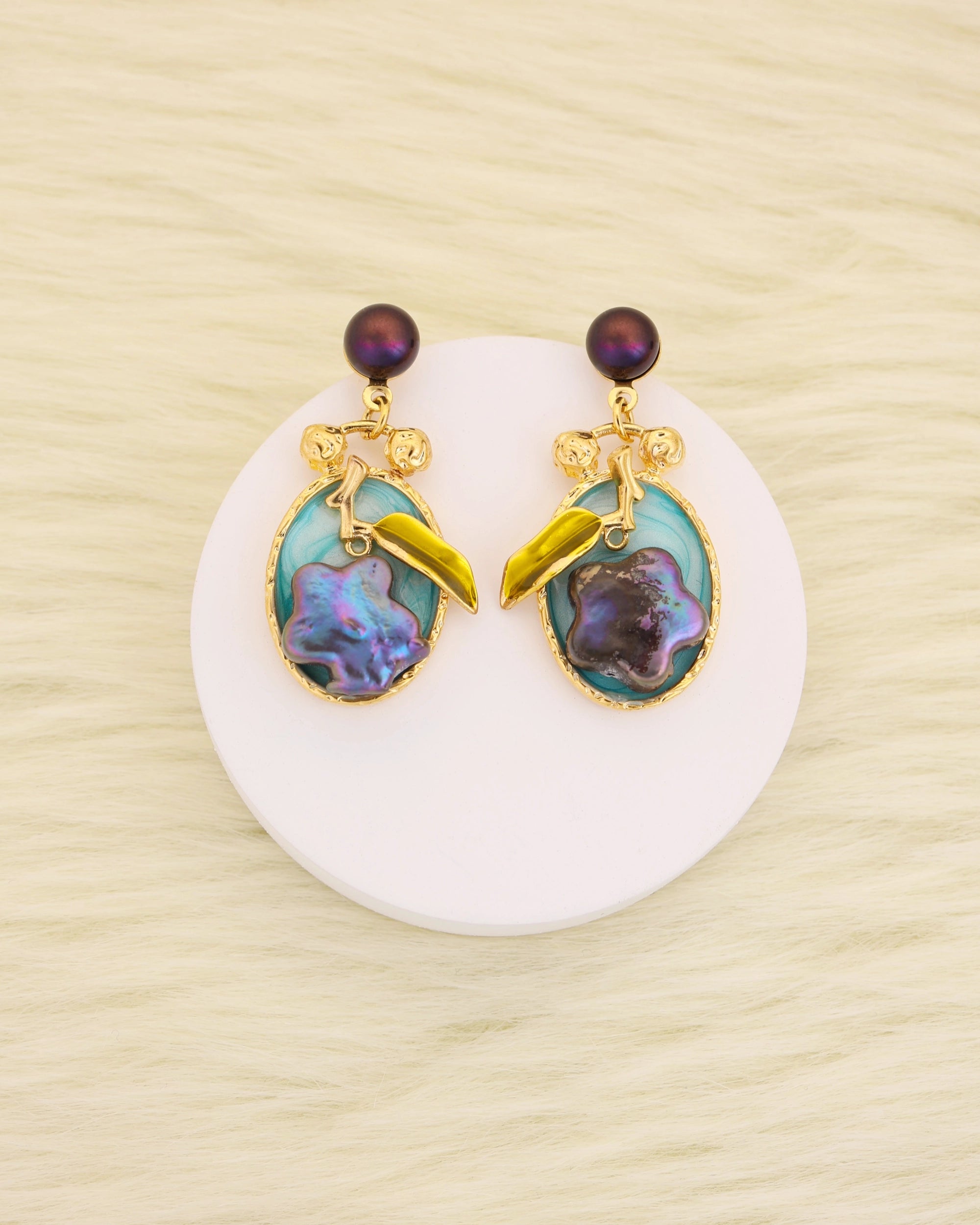 French Blue Pearl Dangle hover