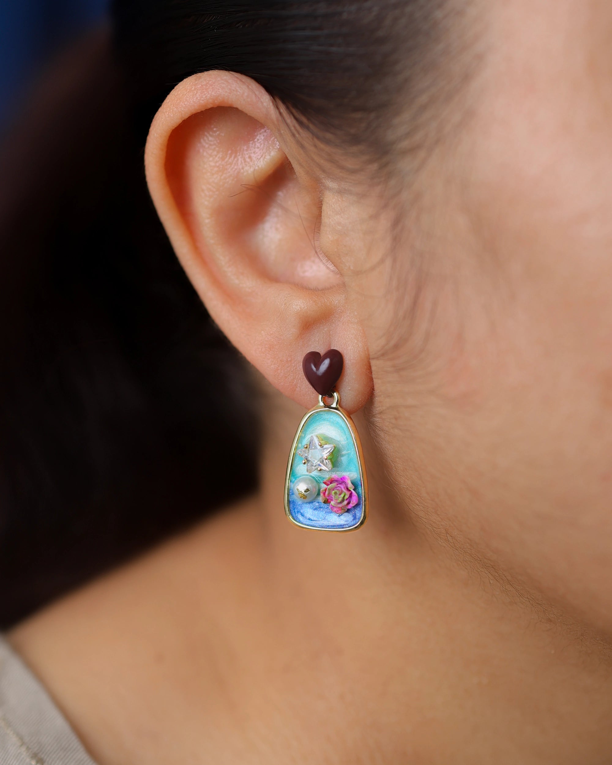 Cocoa Ocean Pearl Dangle hover