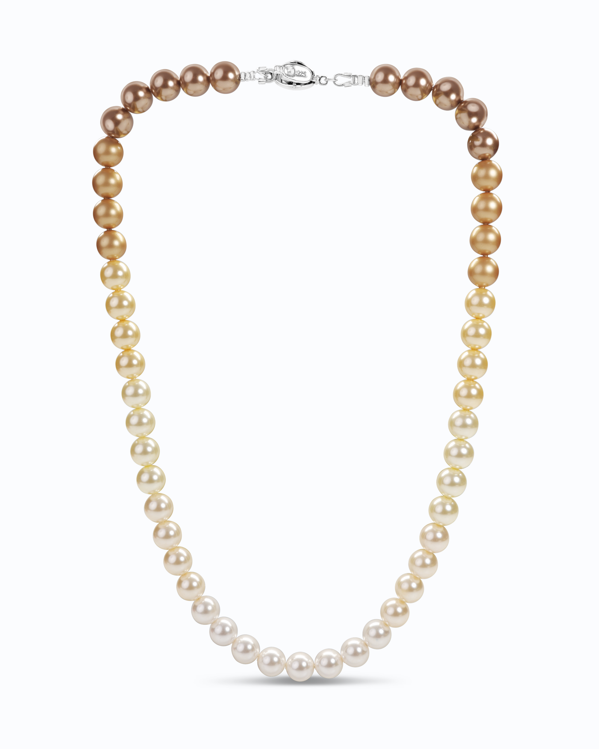 Gold Gradient Pearl Necklace Strand