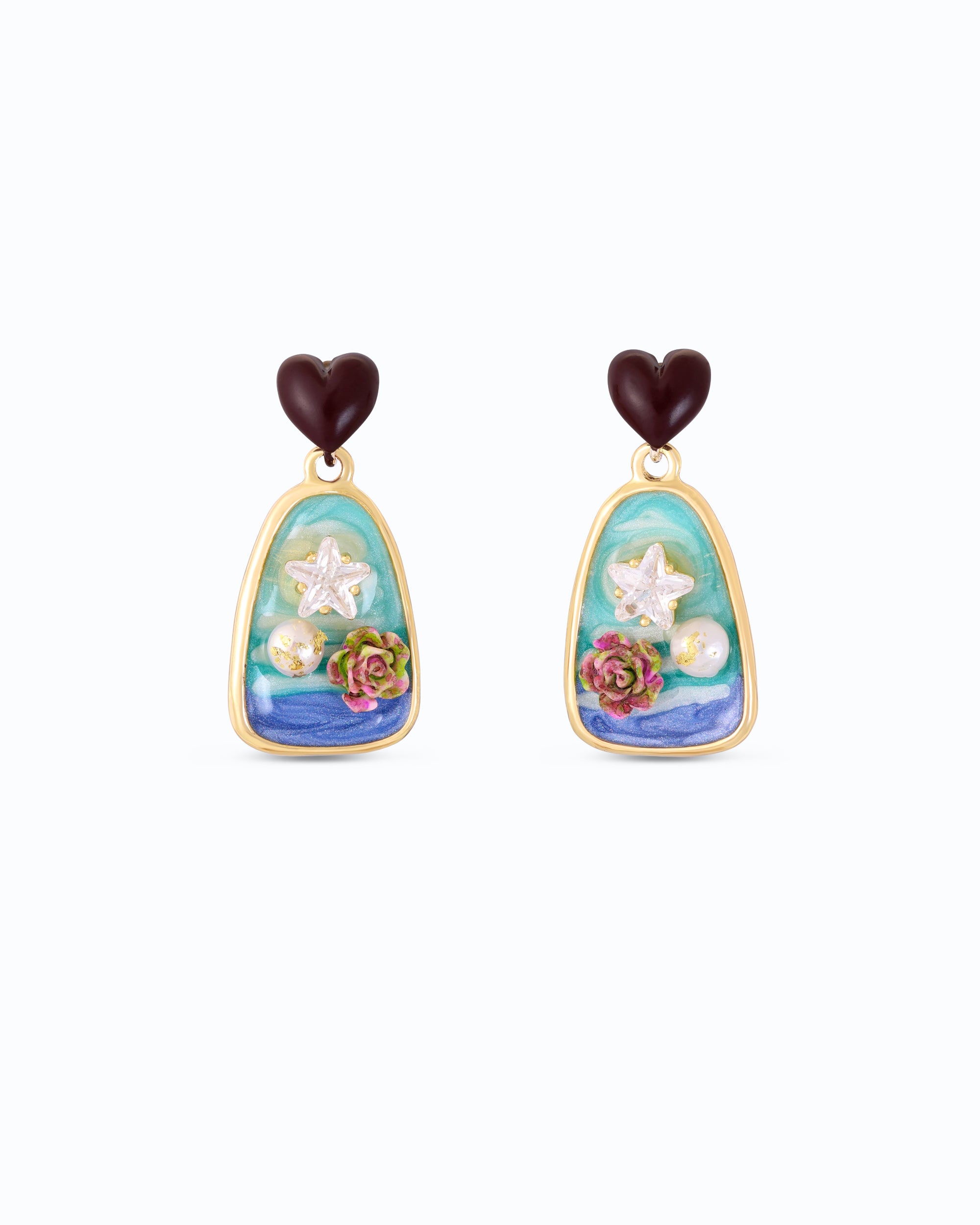 Cocoa Ocean Pearl Dangle