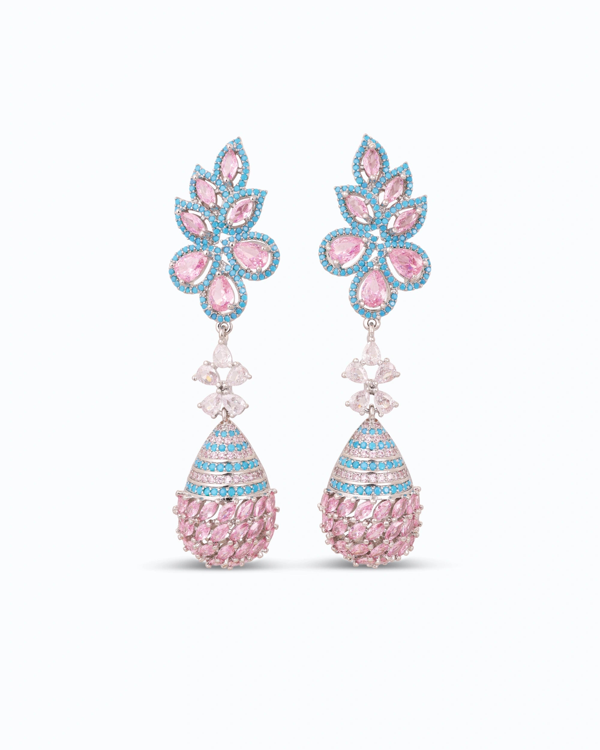 Pink Azure Rhinestones Dangle