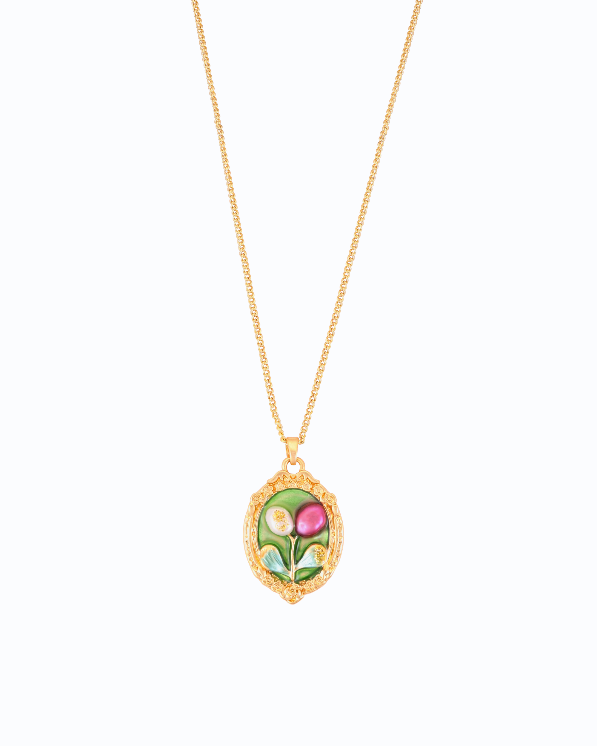 Pink Pearl Pendant with Chain | Flawnt Jewelry