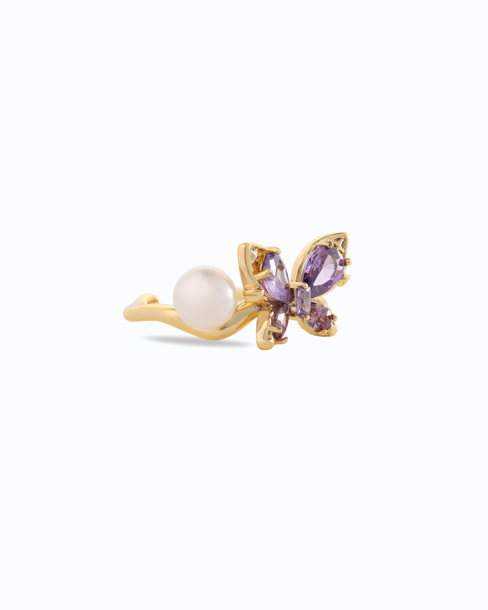 Purple AD Butterfly + Pearl