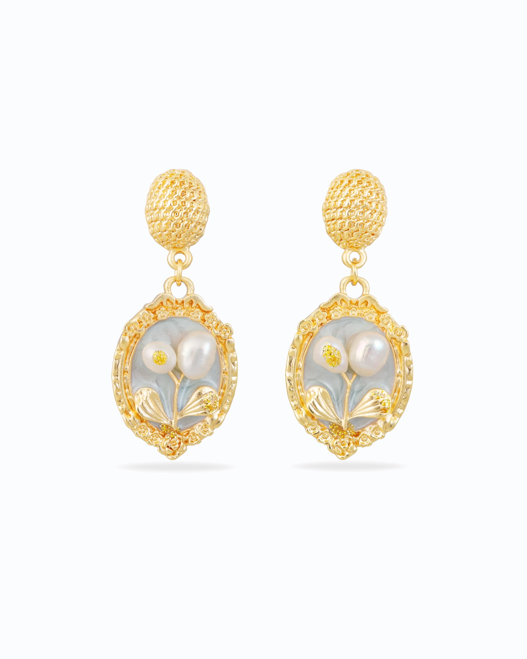 Renaissance Light Blue Pearl Dangle