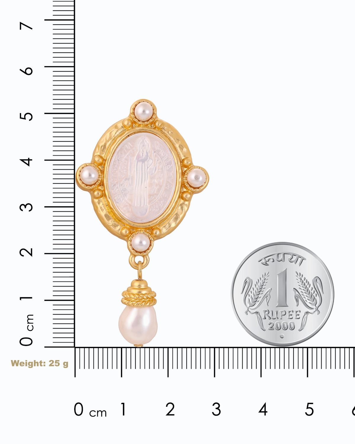 Greek NACRE Pearl Drop Earrings