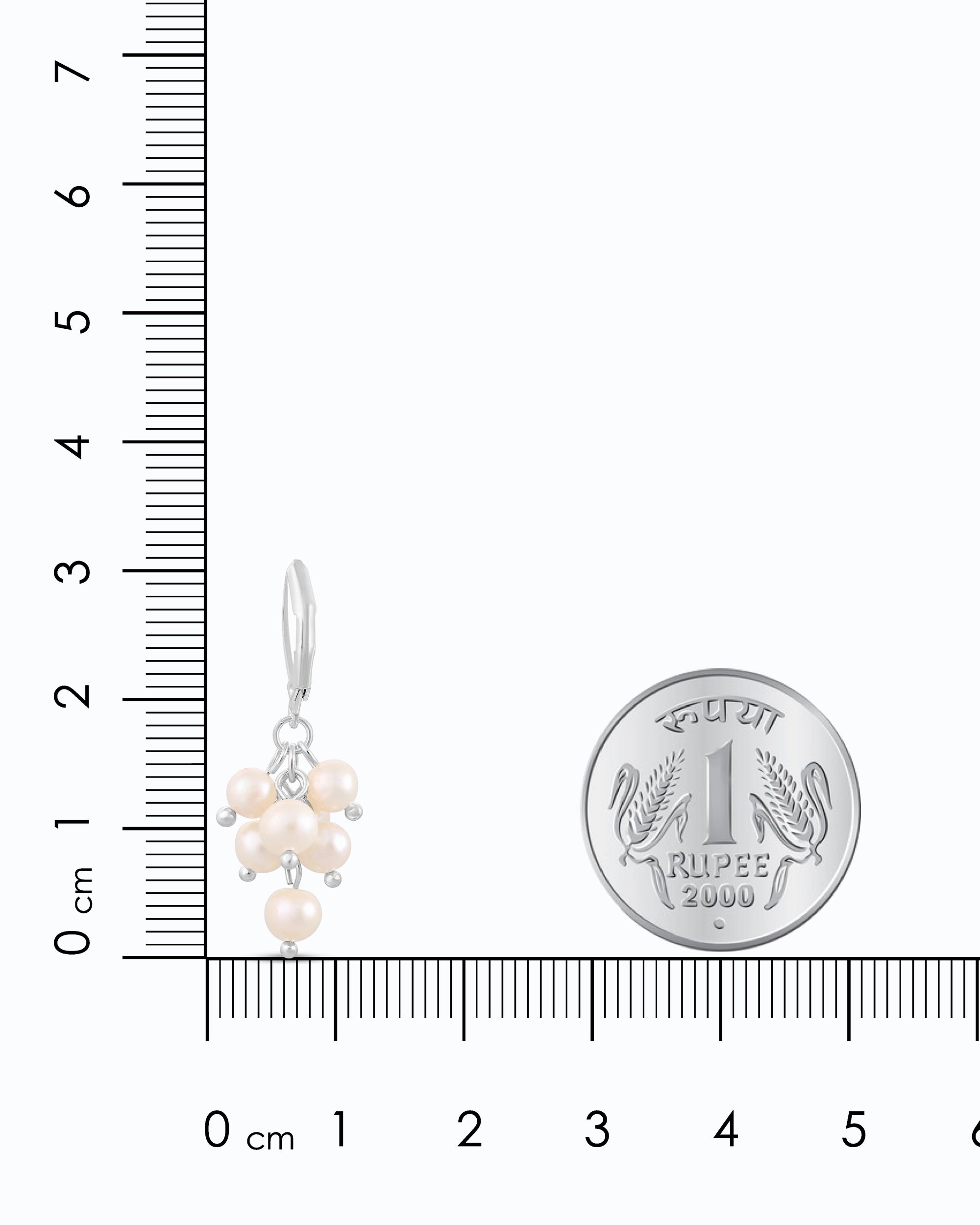 Mini Pearl Grapes Dangle (White)