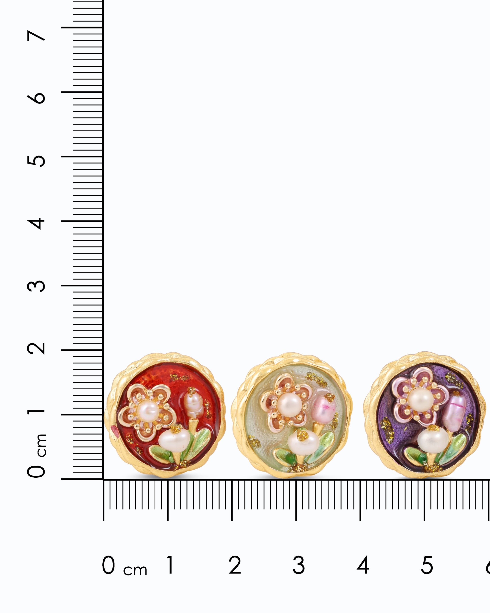 Tanzanian Enamel Pearl Ear Studs Gift Pack