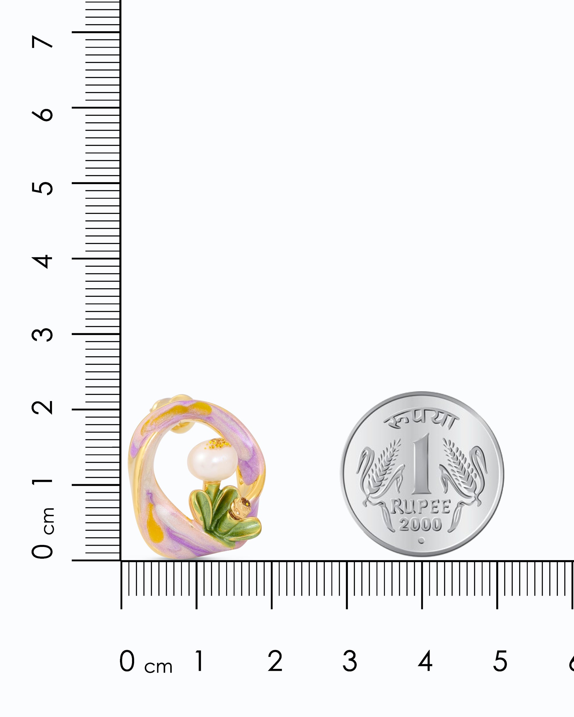 Lavendar Mobius Pearl Studs