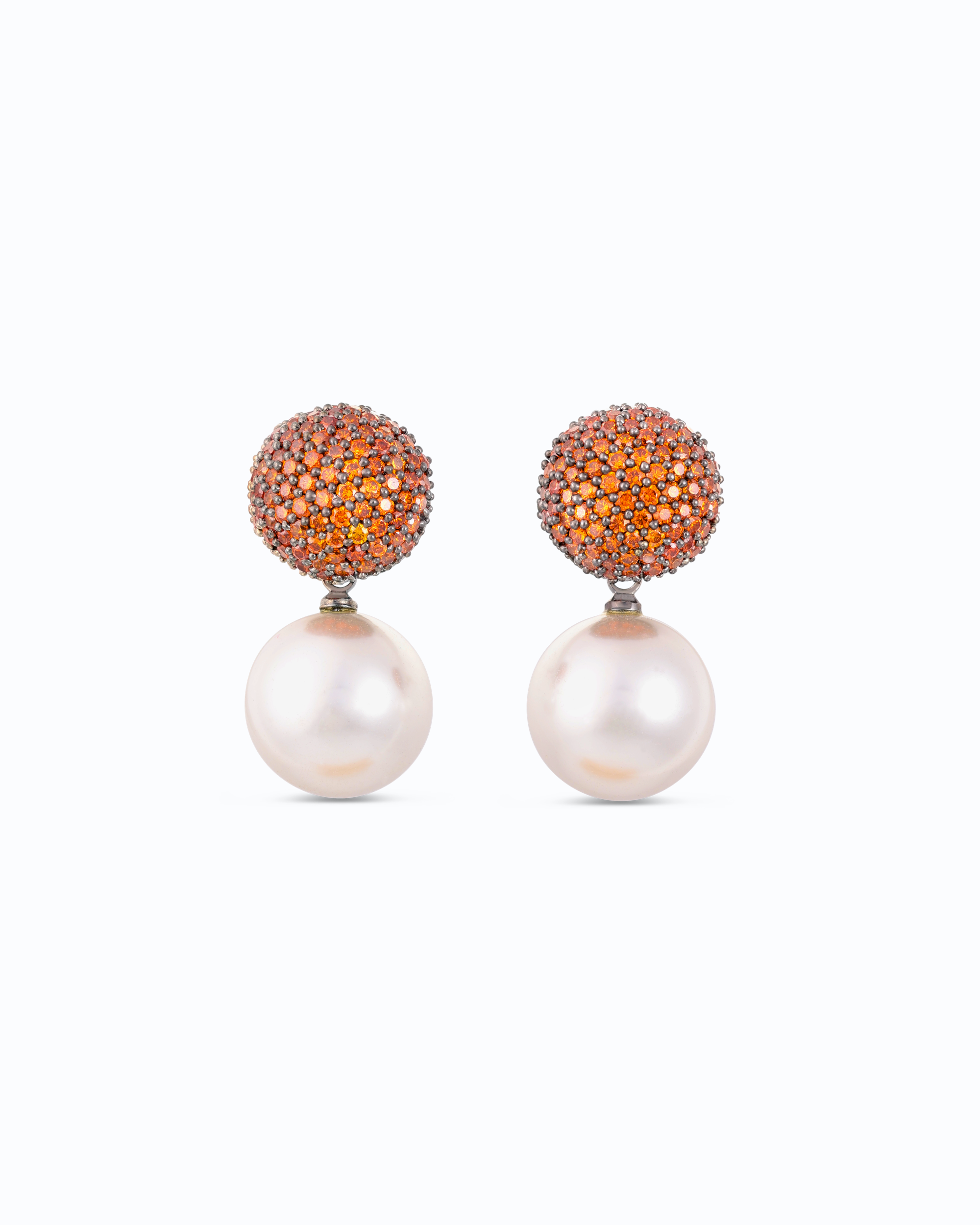 Victorian Platted Pearl Dangle (Saffron)