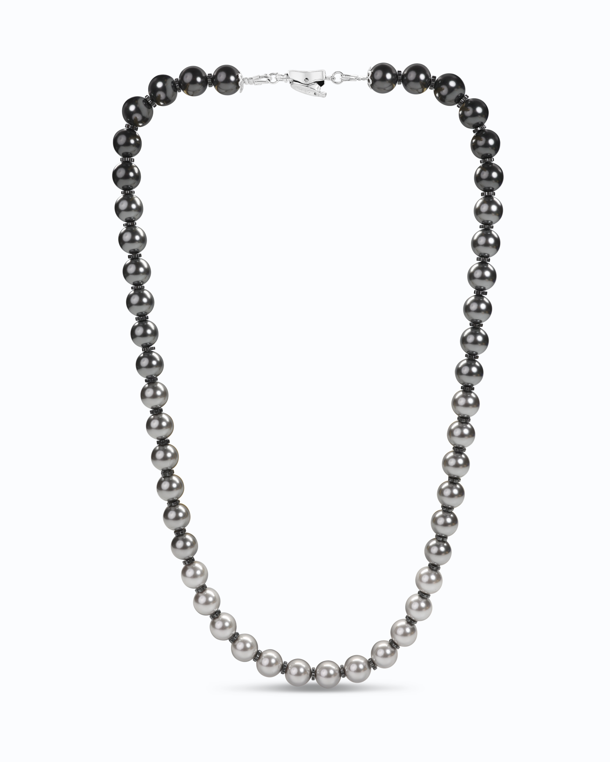 Black Gradient Pearl Necklace made from Swarovski® Pearls