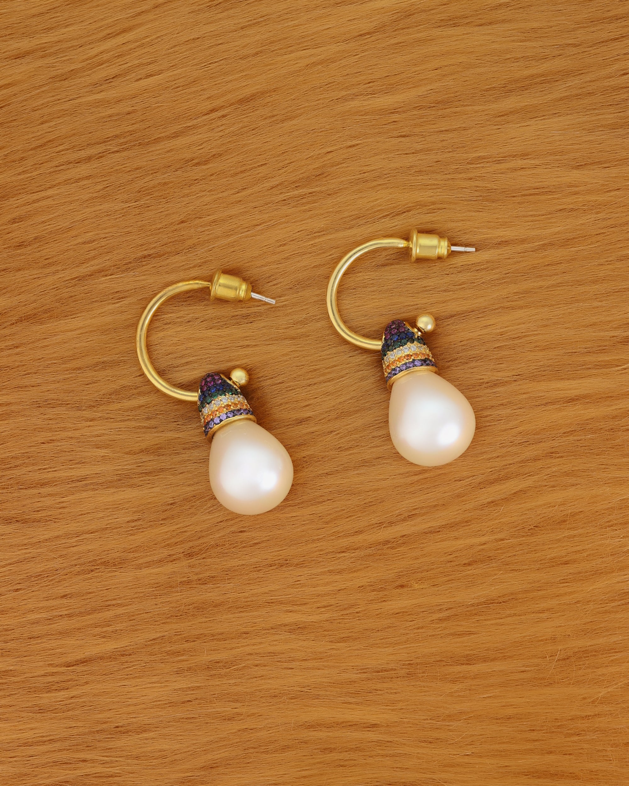 Colored Shell Pearl Bali Dangle