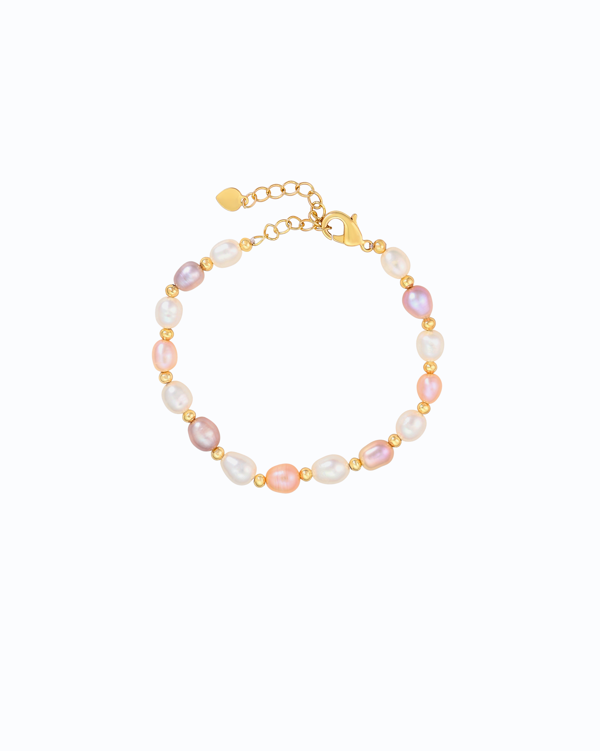 Multi Pearl in Gold bracelet | Flawnt Jewelry 