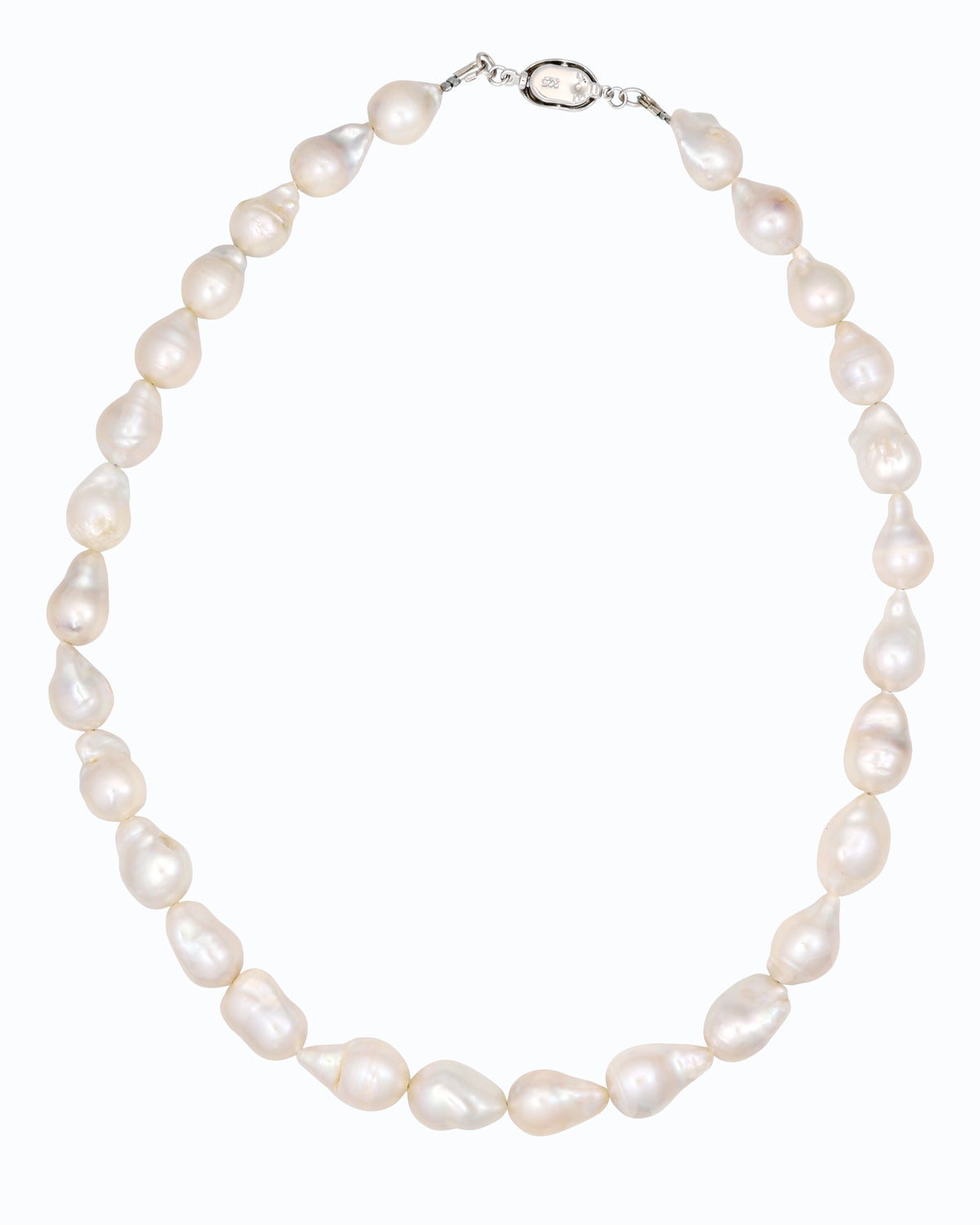 Certified Baroque Pearls Necklace (Pearl White)