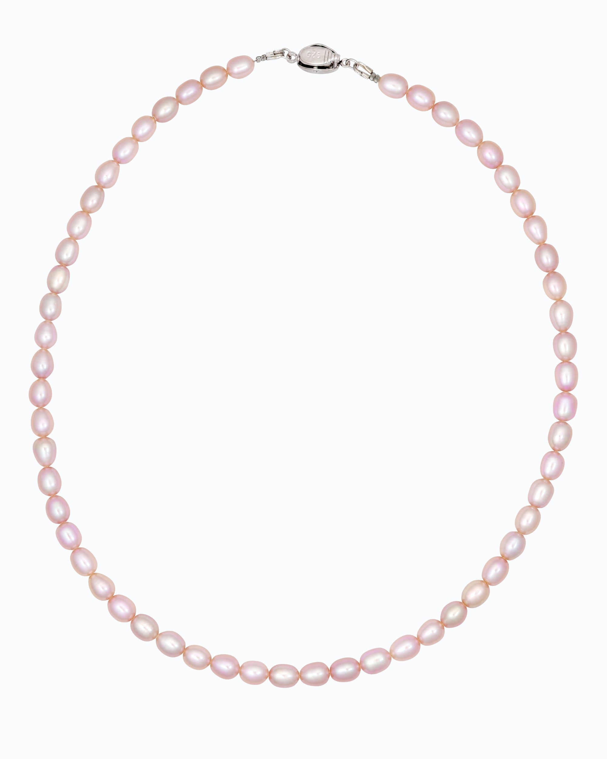 Big Rice Pearl Necklace (Pearl Purple)