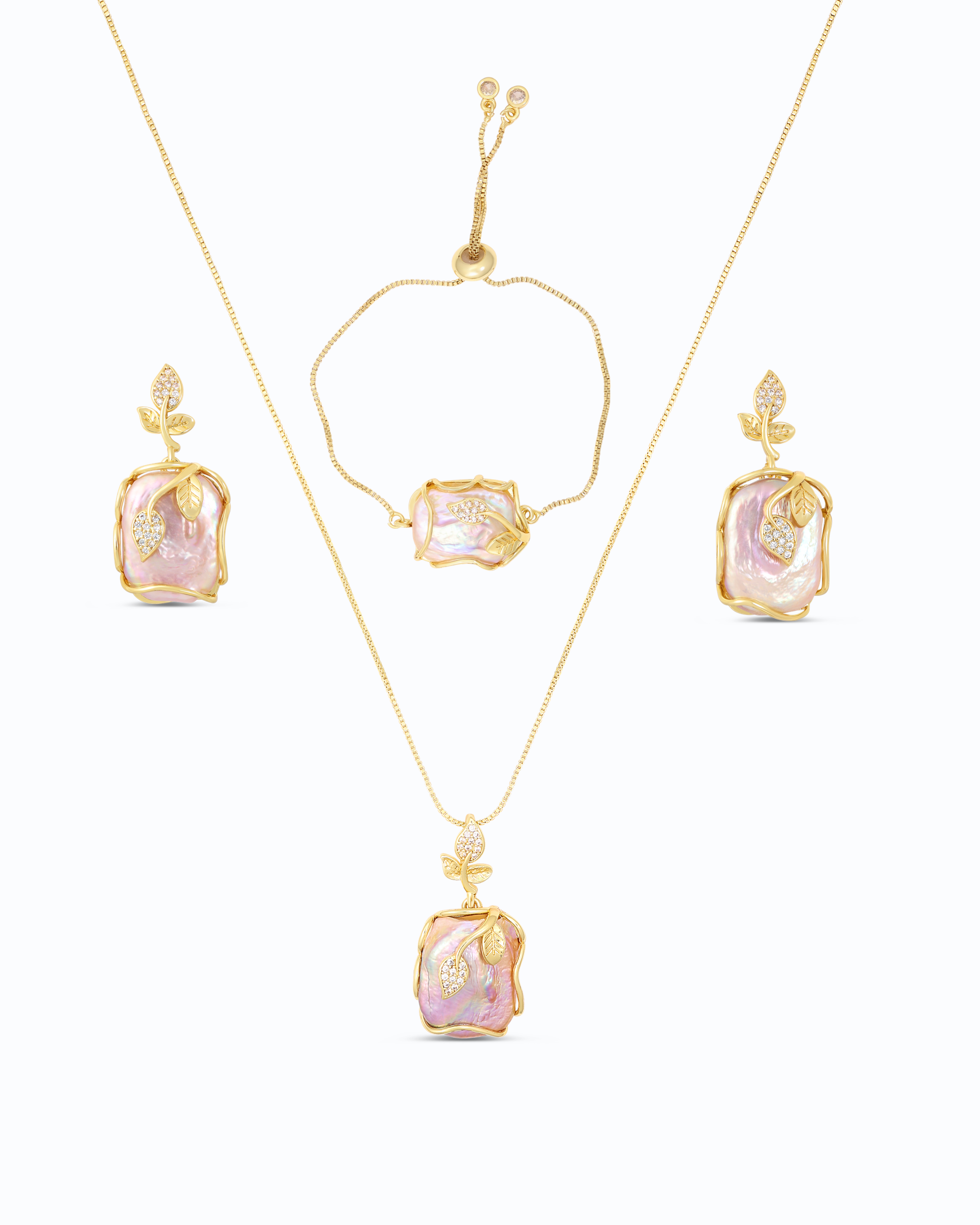 Encased Large Pearl Full Set