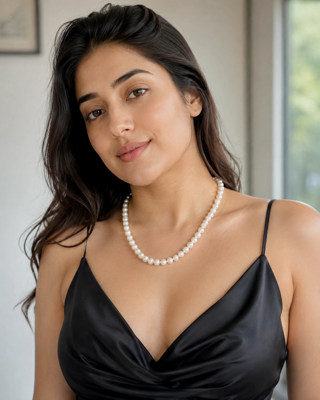 Round Pearl Necklace